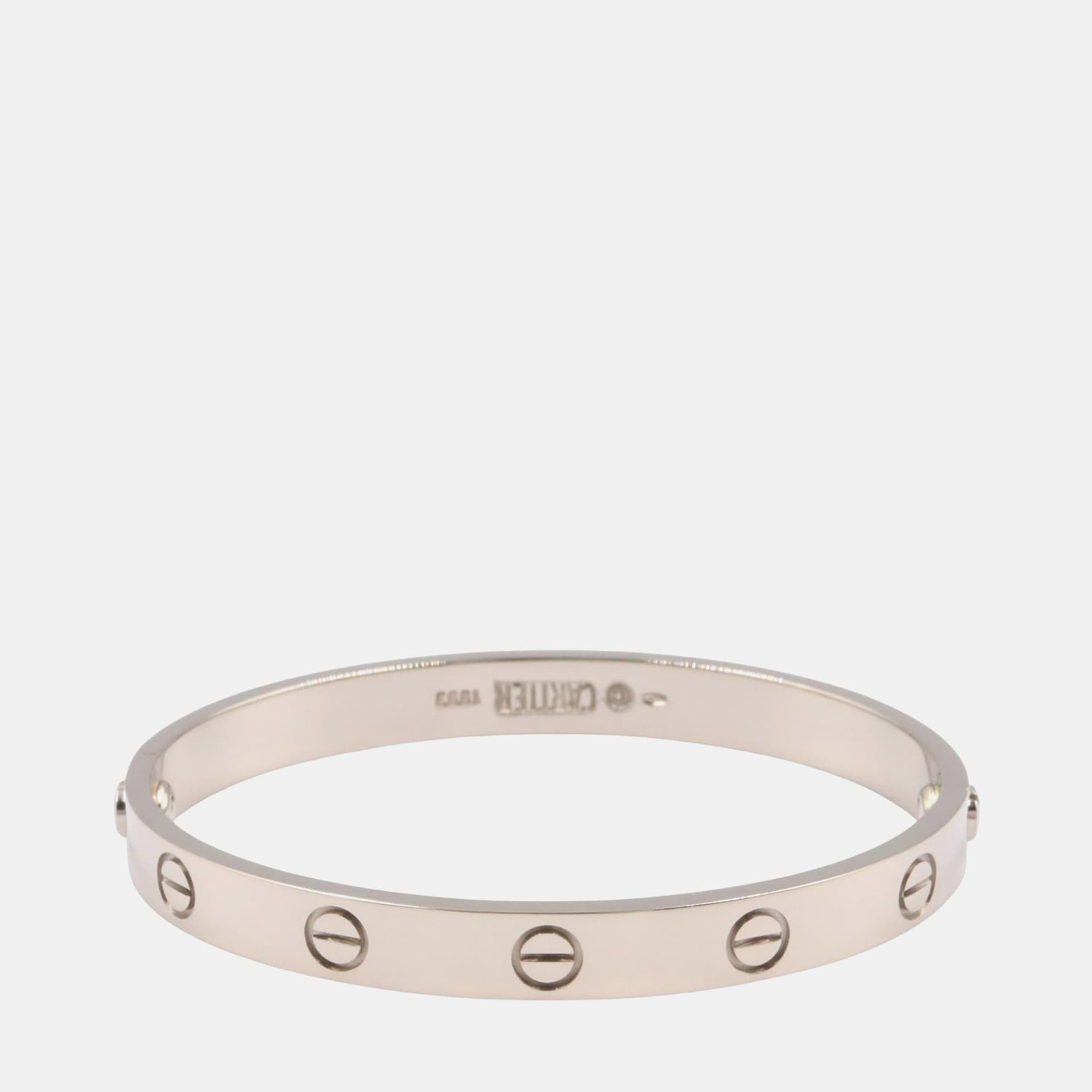 Cartier Love 18K White Gold Size 16 Bracelet