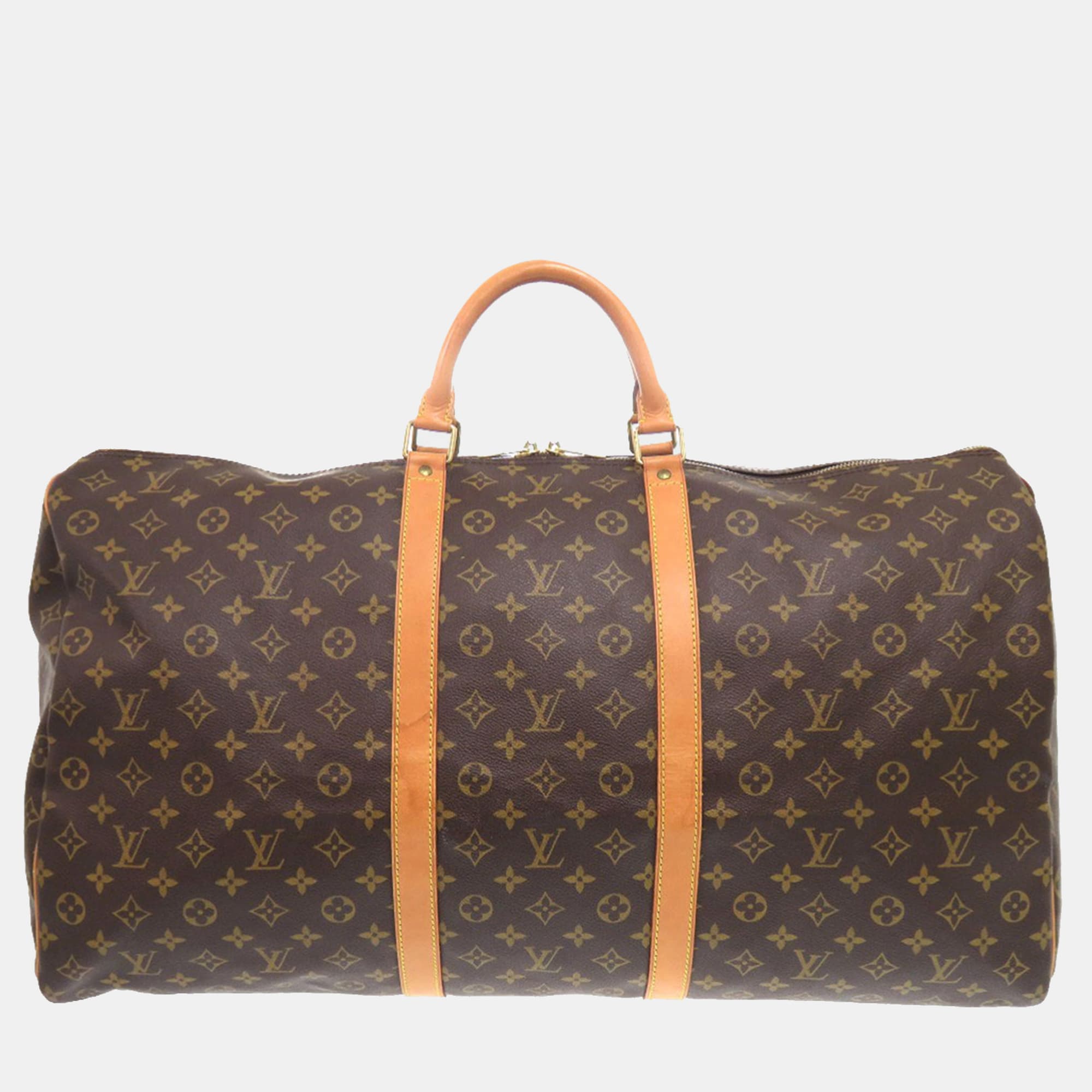 Louis Vuitton Brown Monogram Keepall 60