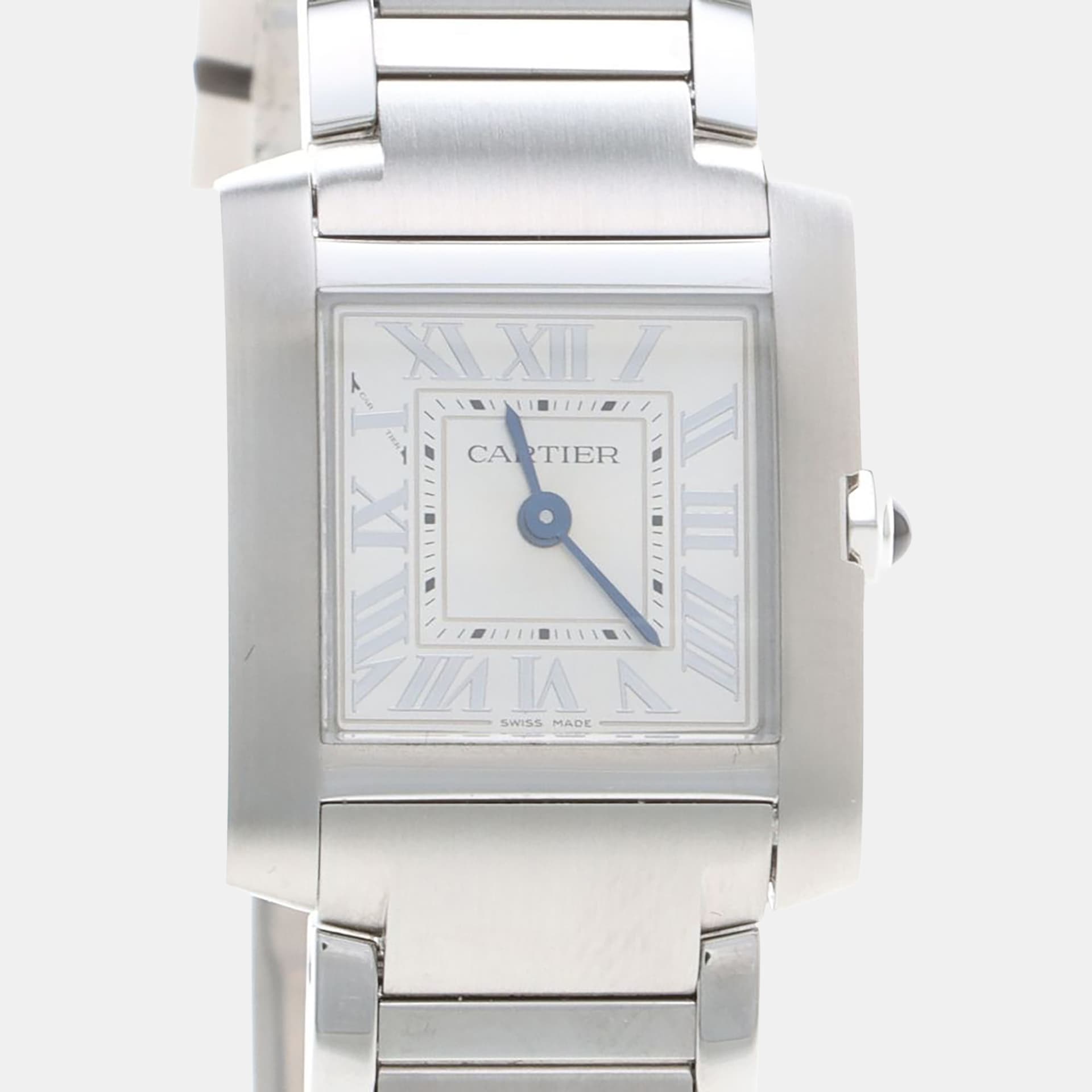 Cartier Tank Francaise WSTA0065 Quartz Silver Stainless Steel Women's Wristwatch 26mm