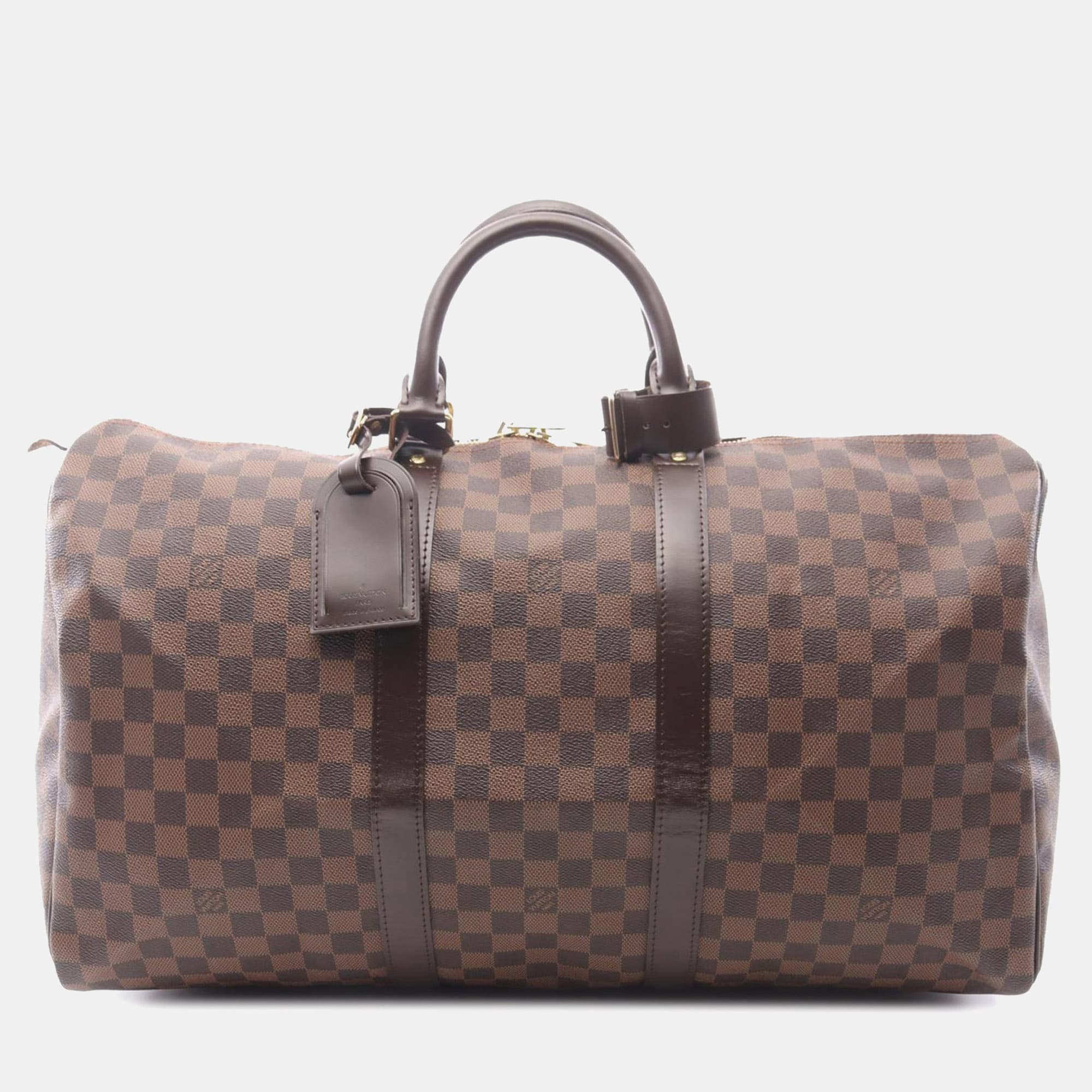Louis Vuitton Brown Damier Ebene Keepall 50