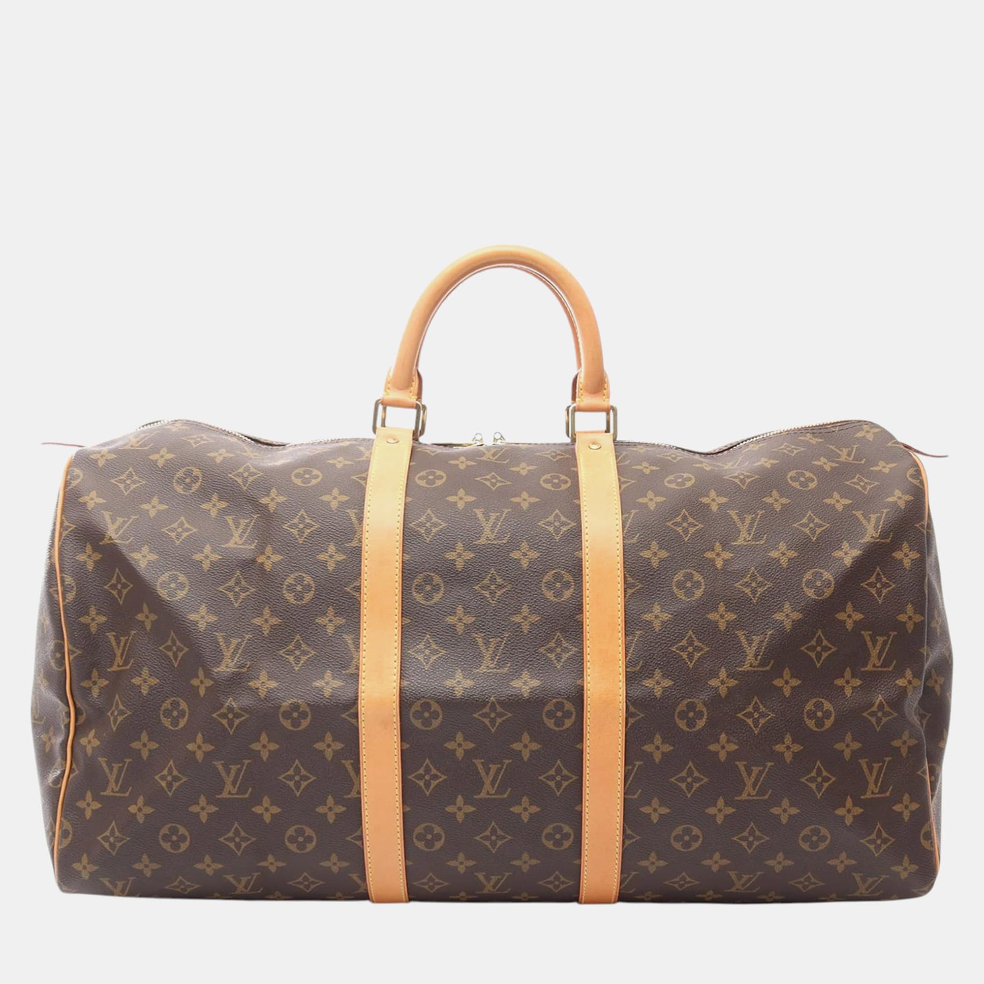 Louis Vuitton Brown Monogram Keepall 55