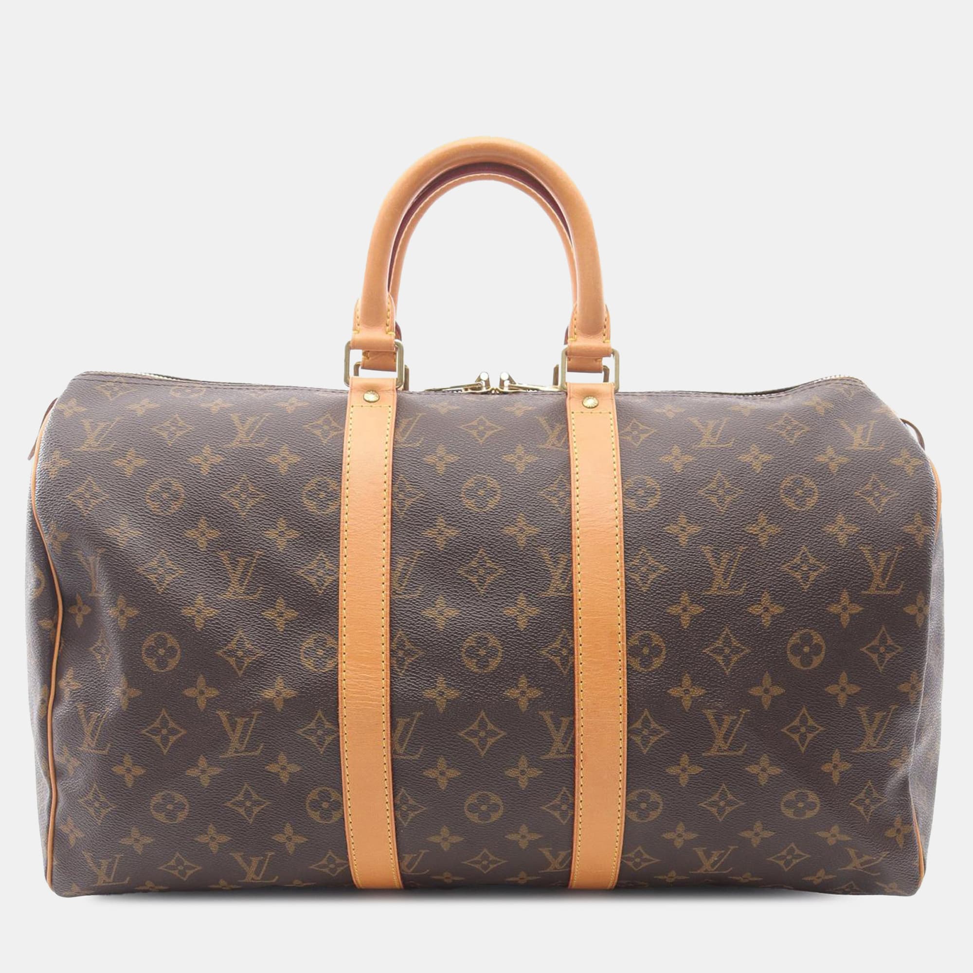 Louis Vuitton Brown Monogram Keepall 45