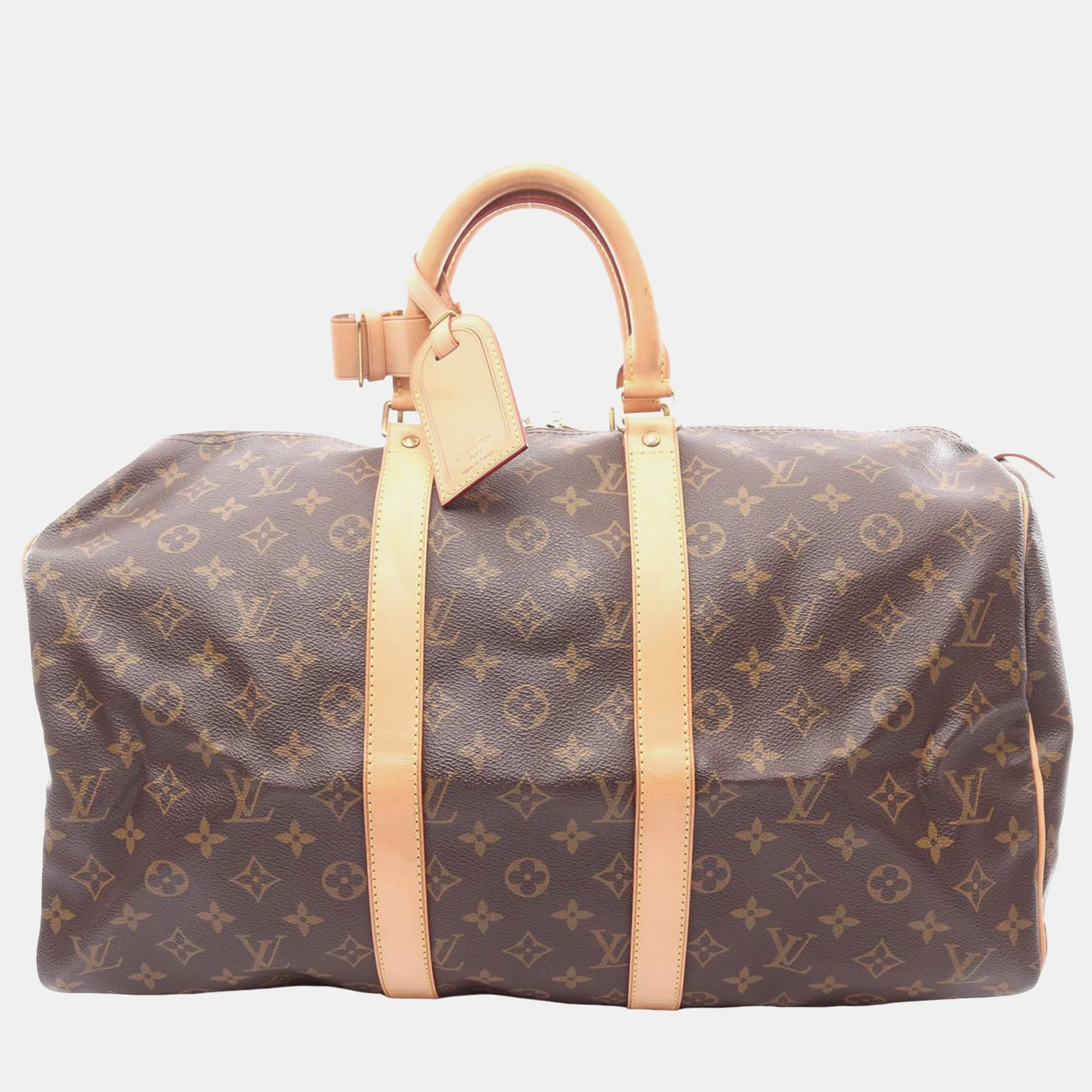 Louis Vuitton Brown Monogram Keepall 45