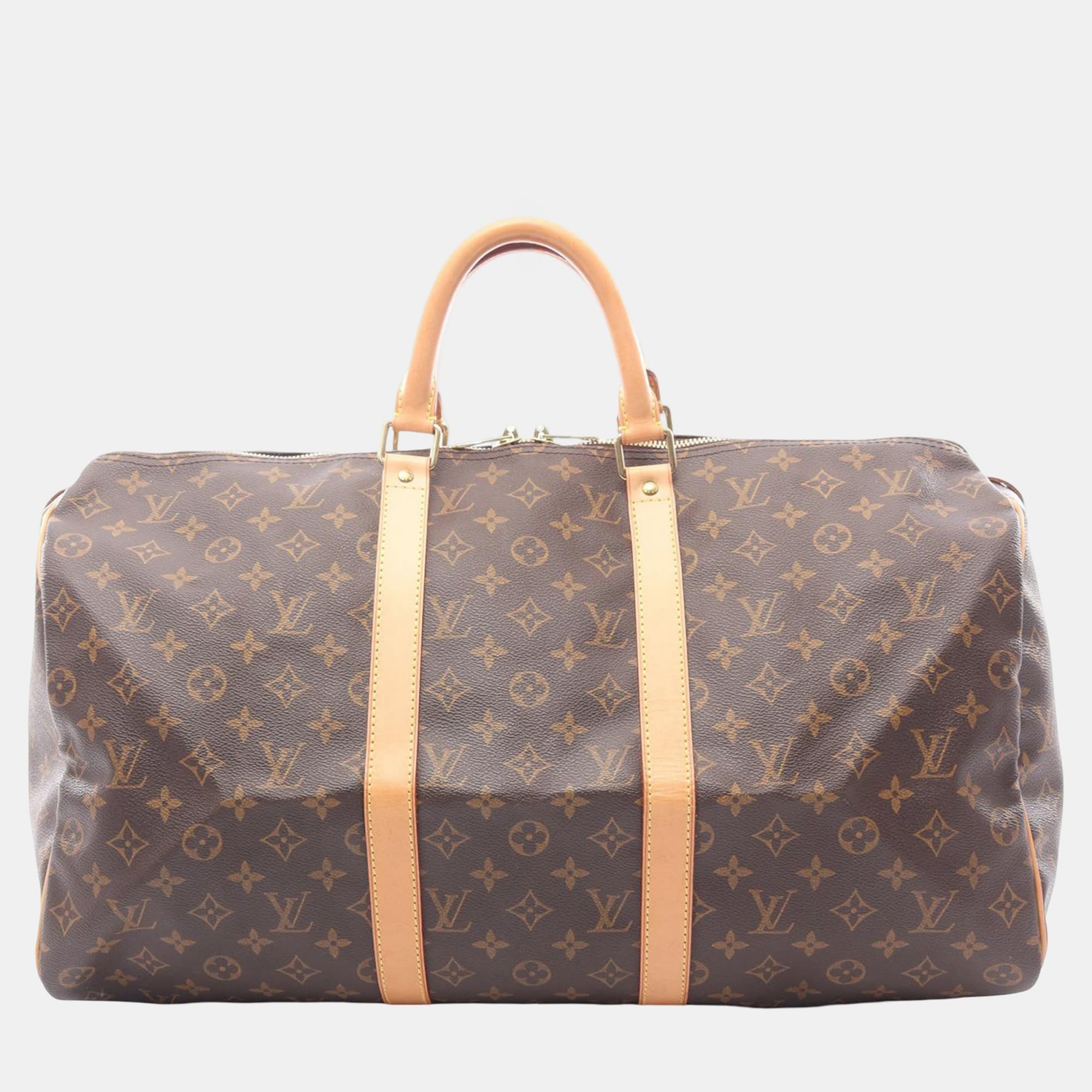 Louis Vuitton Brown Monogram Keepall 50