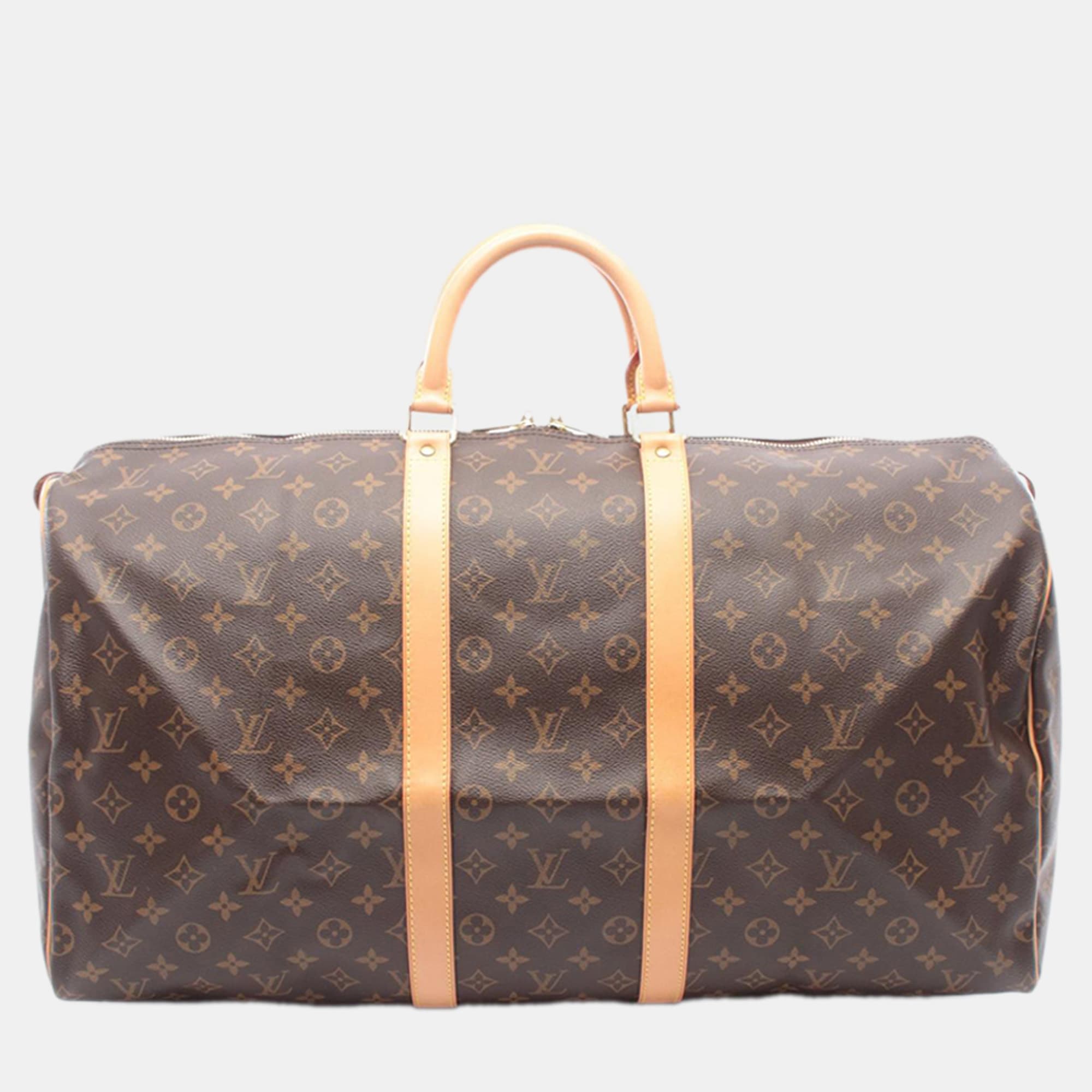 Louis Vuitton Brown Monogram Keepall 55