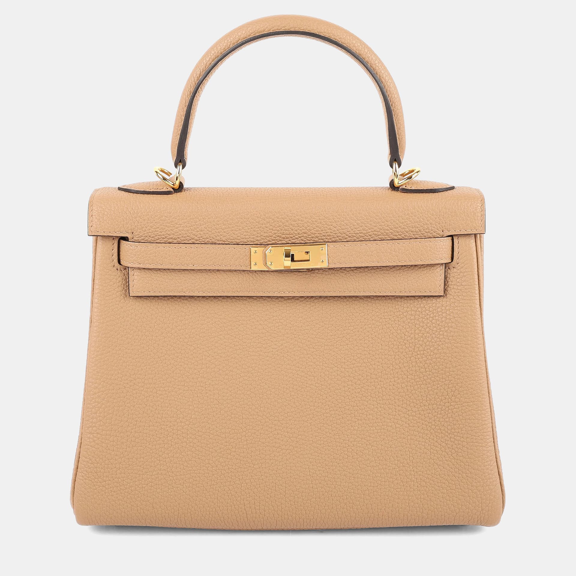 Hermes Chai Togo Kelly 25 Top Handle Bag