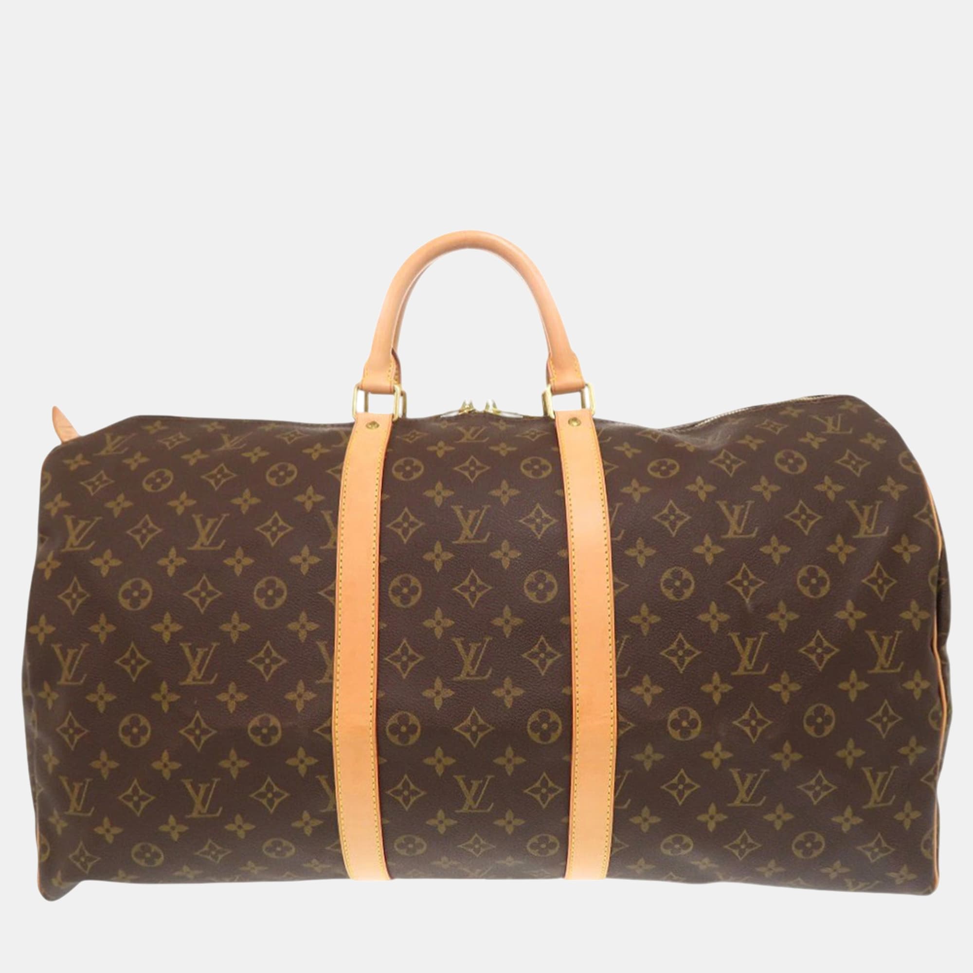 Louis Vuitton Brown Monogram Keepall 55