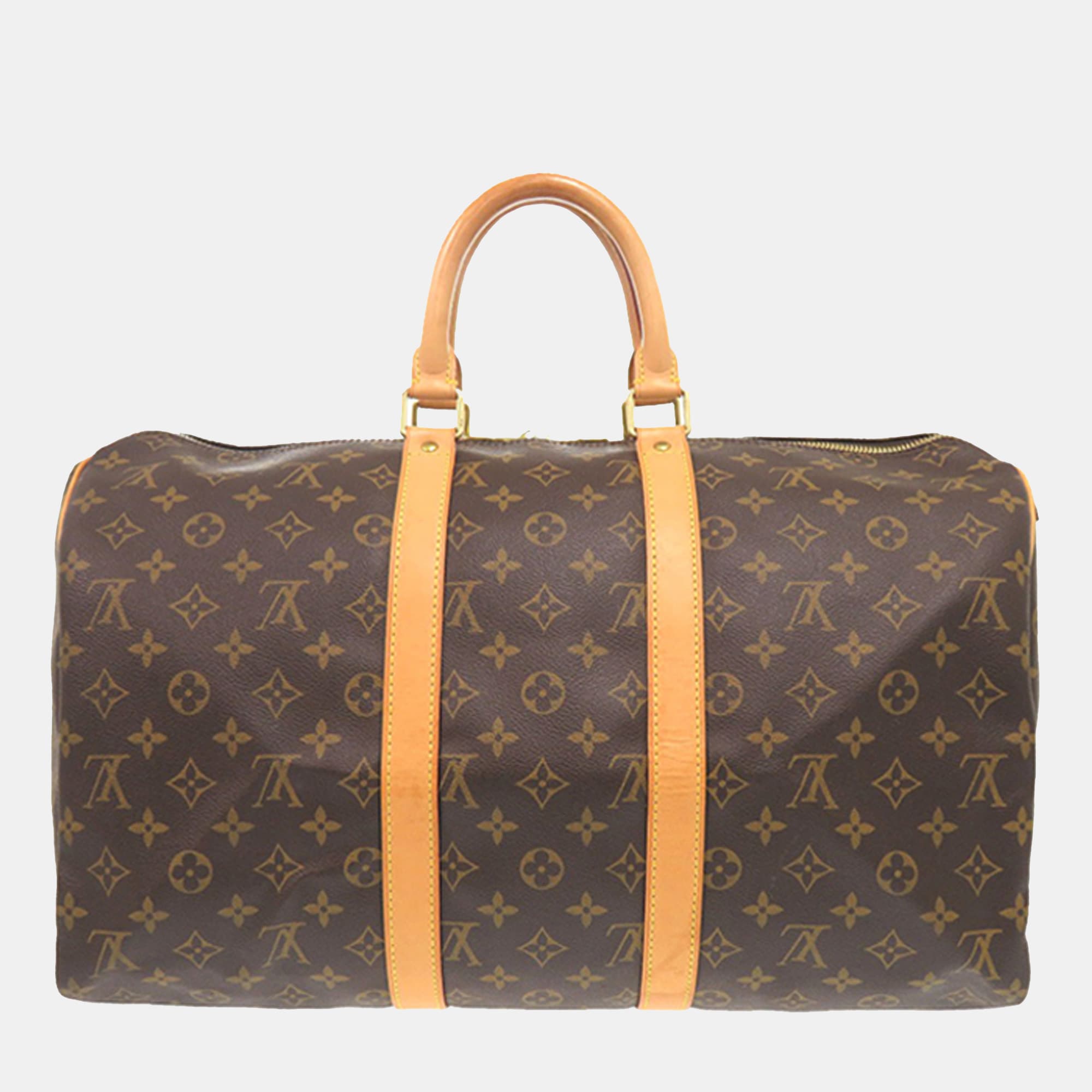 Louis Vuitton Brown Monogram Keepall 45