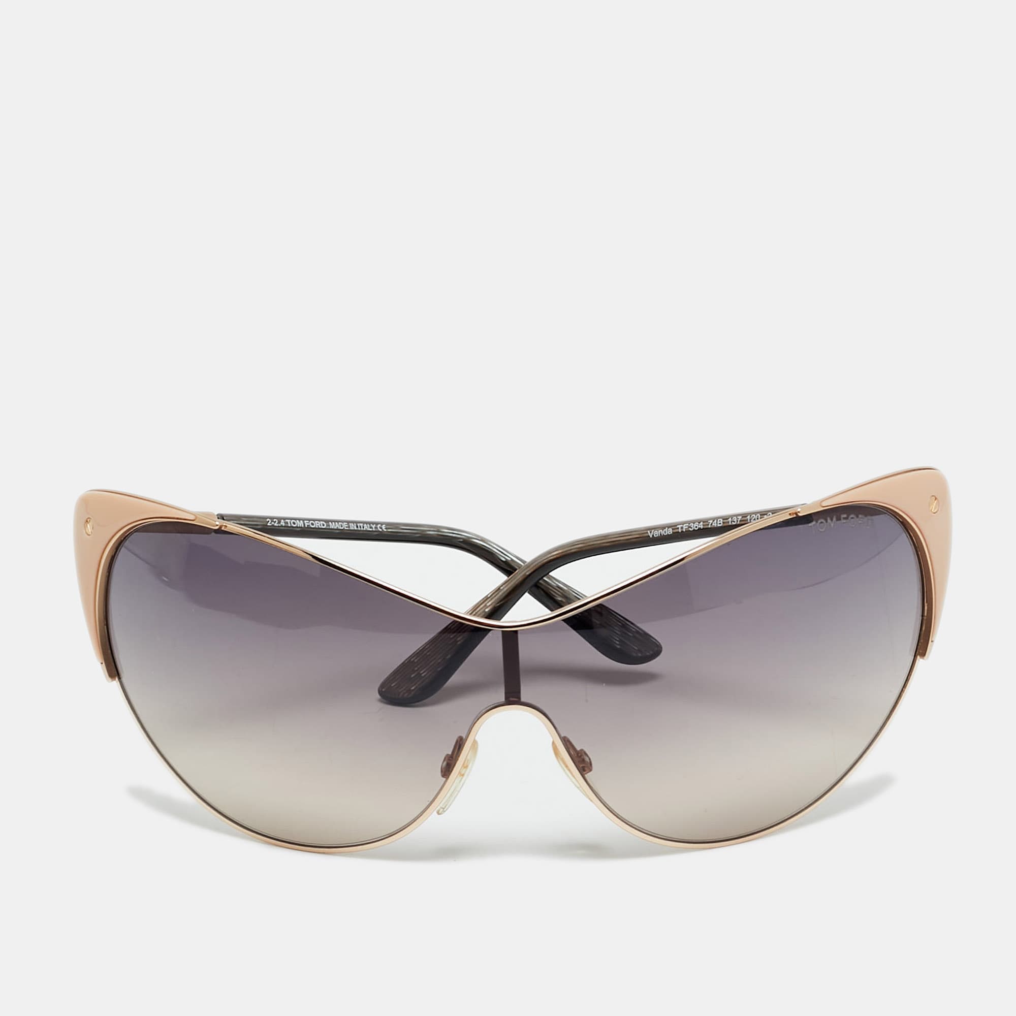 Tom Ford Brown Gradient Vanda TF 364 Cat Eye Sunglasses