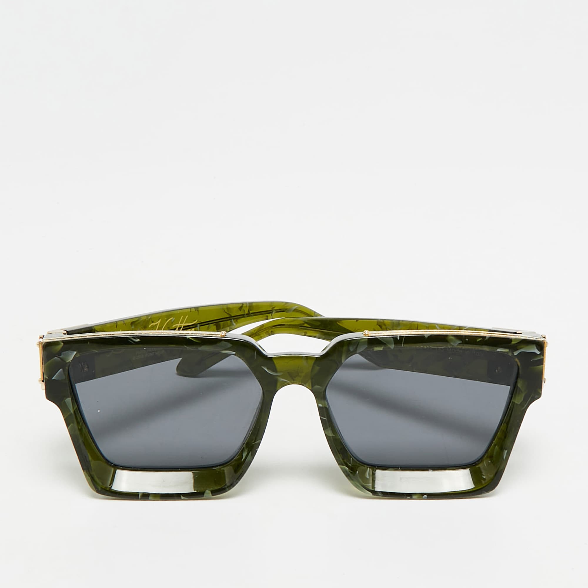 Louis Vuitton Green Marble Z1167E 1.1 Millionaires Square Sunglasses