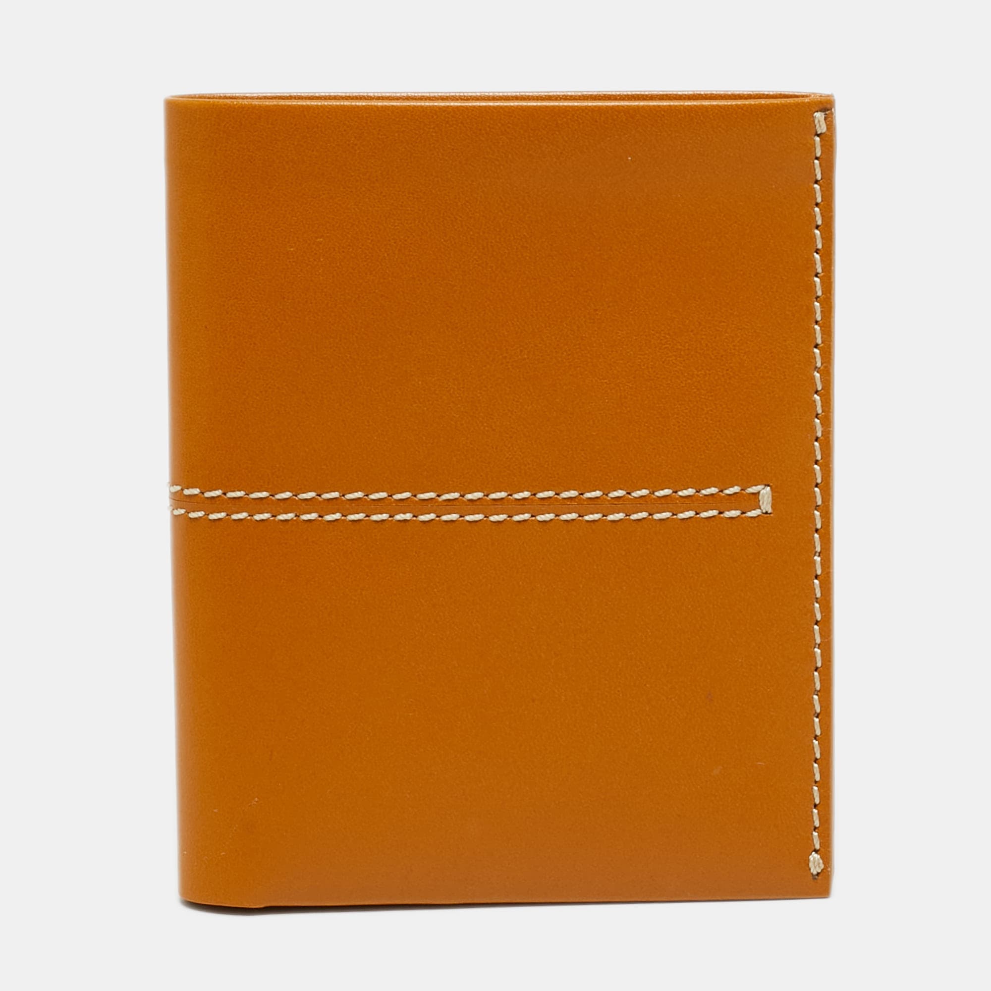 Tod's Tan Leather Bifold Wallet