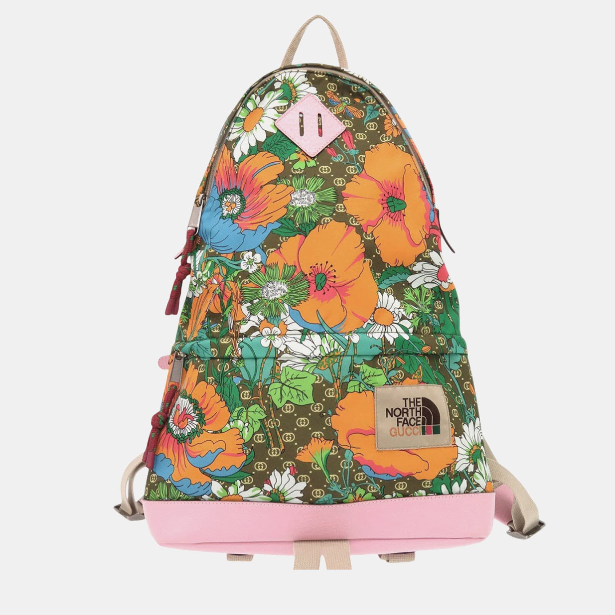Gucci Multicolor The North Face Medium Econyl Floral Backpack