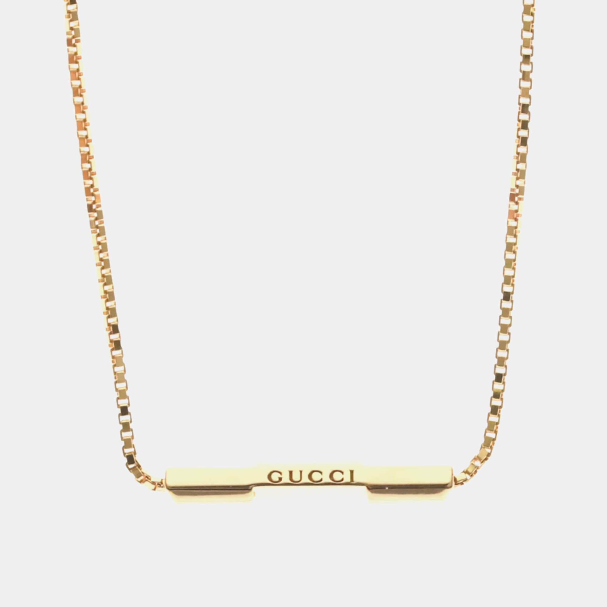 Gucci Link To Love Necklace 18K Pink Gold Pendant Necklace