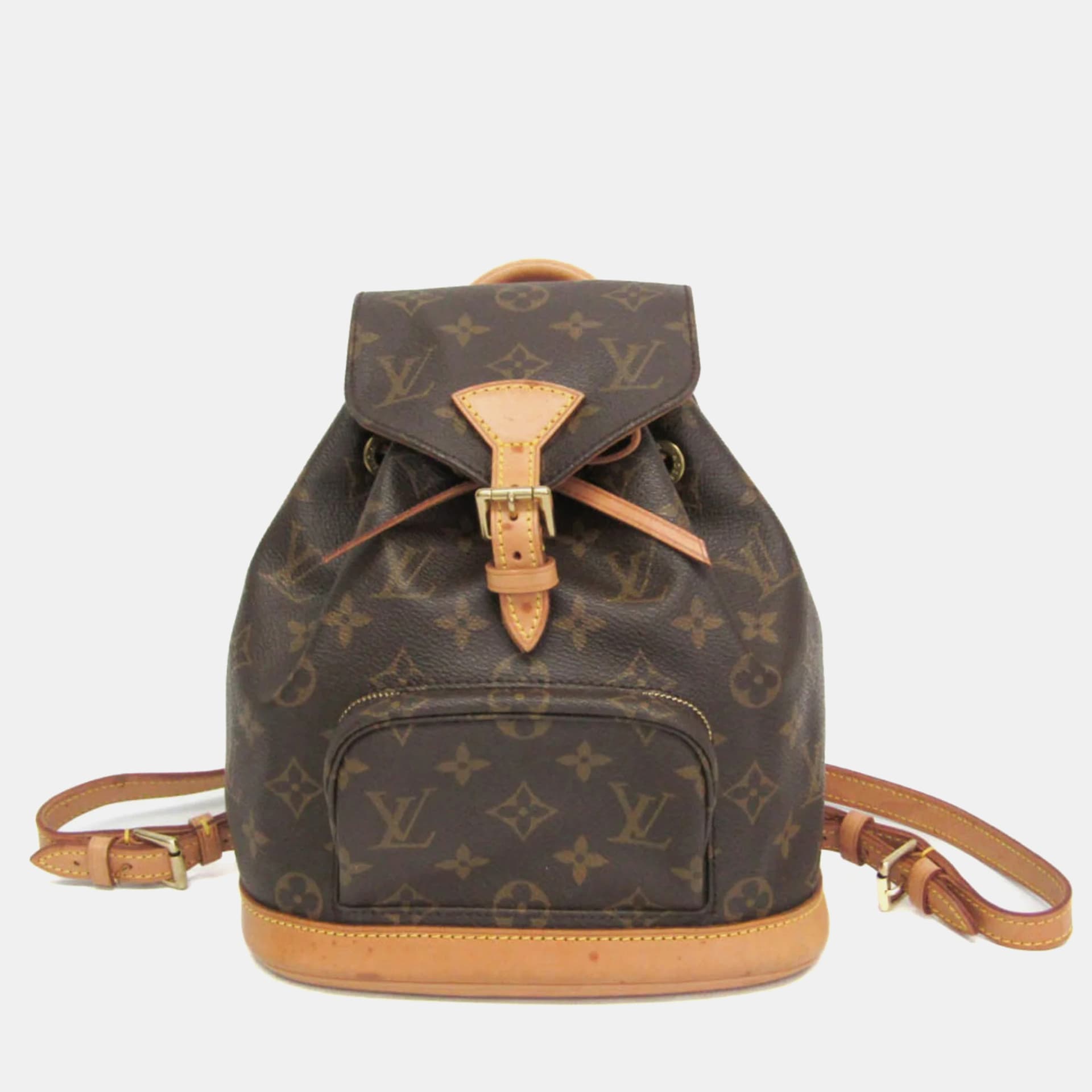 Louis Vuitton Montsouris Mini Brown Monogram Canvas Backpack Bag