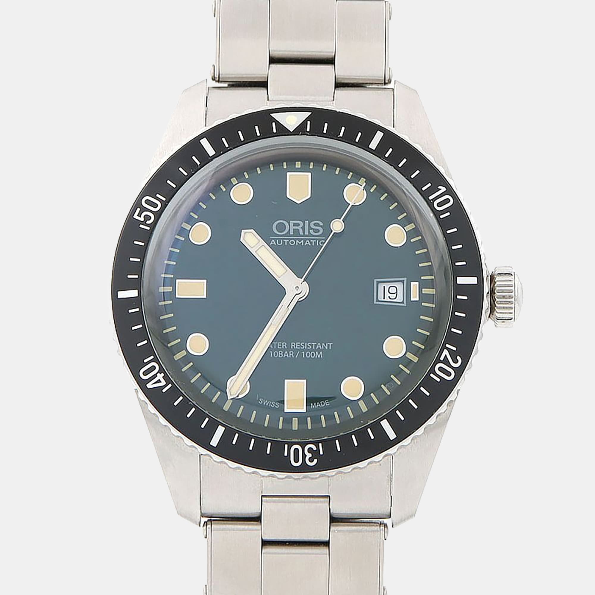 Oris Blue Divers Sixty-Five 733 7720 4057 Automatic Stainless Steel Men's Wristwatch 42 mm