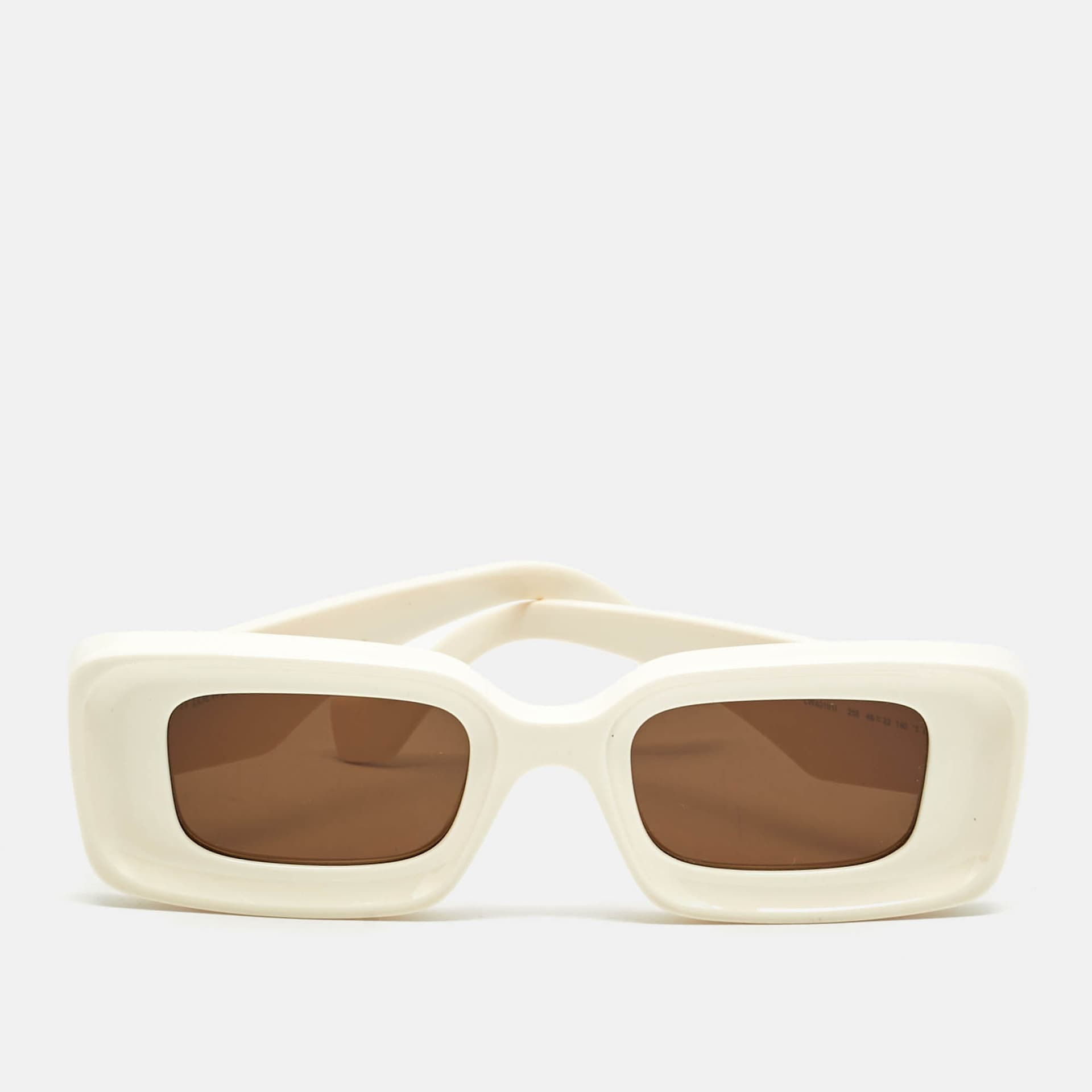 Loewe Cream LW40101I Anagram Rectangle Sunglasses