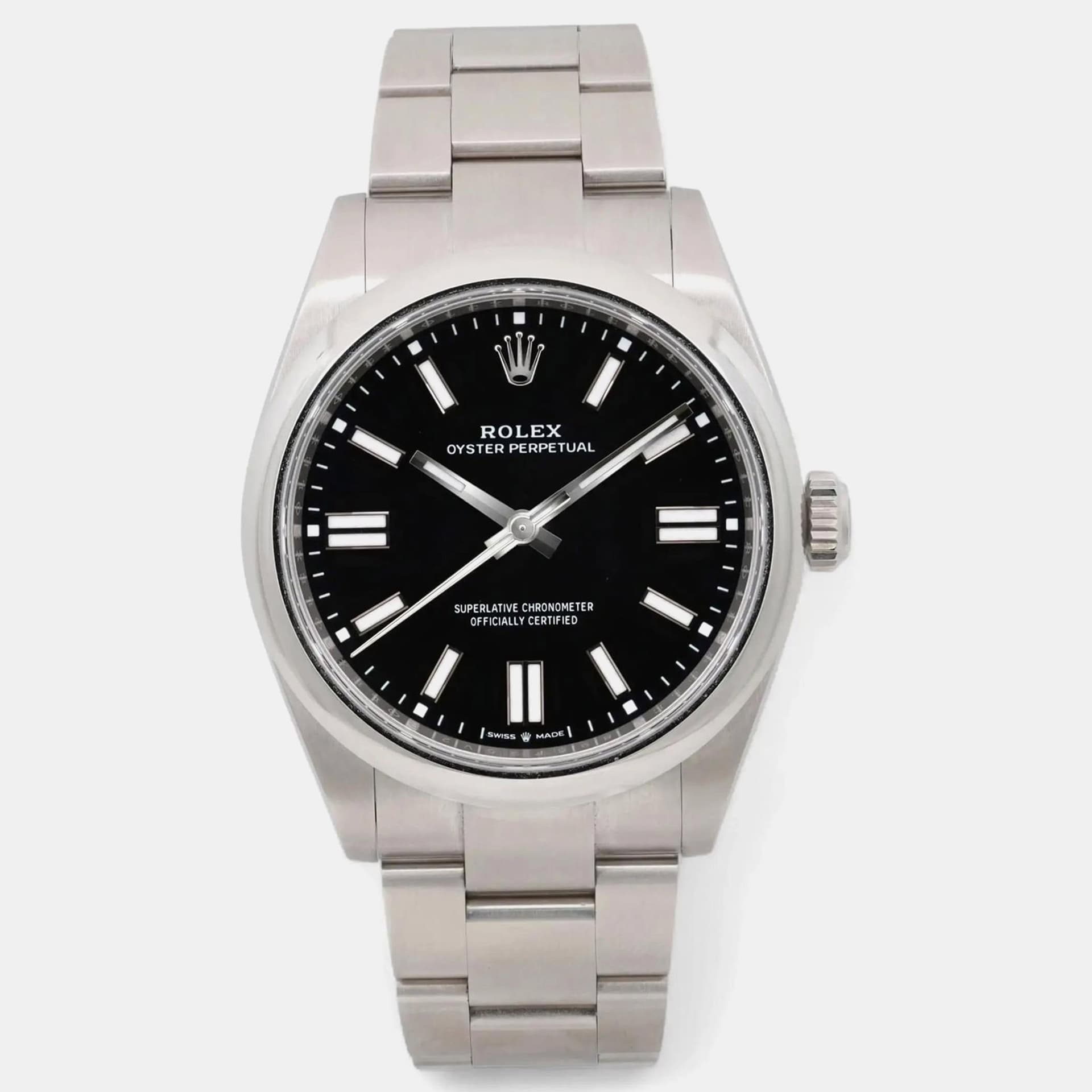 Rolex Oyster Perpetual 134300 Black Stainless Steel Automatic Men's Wristwatch 41mm