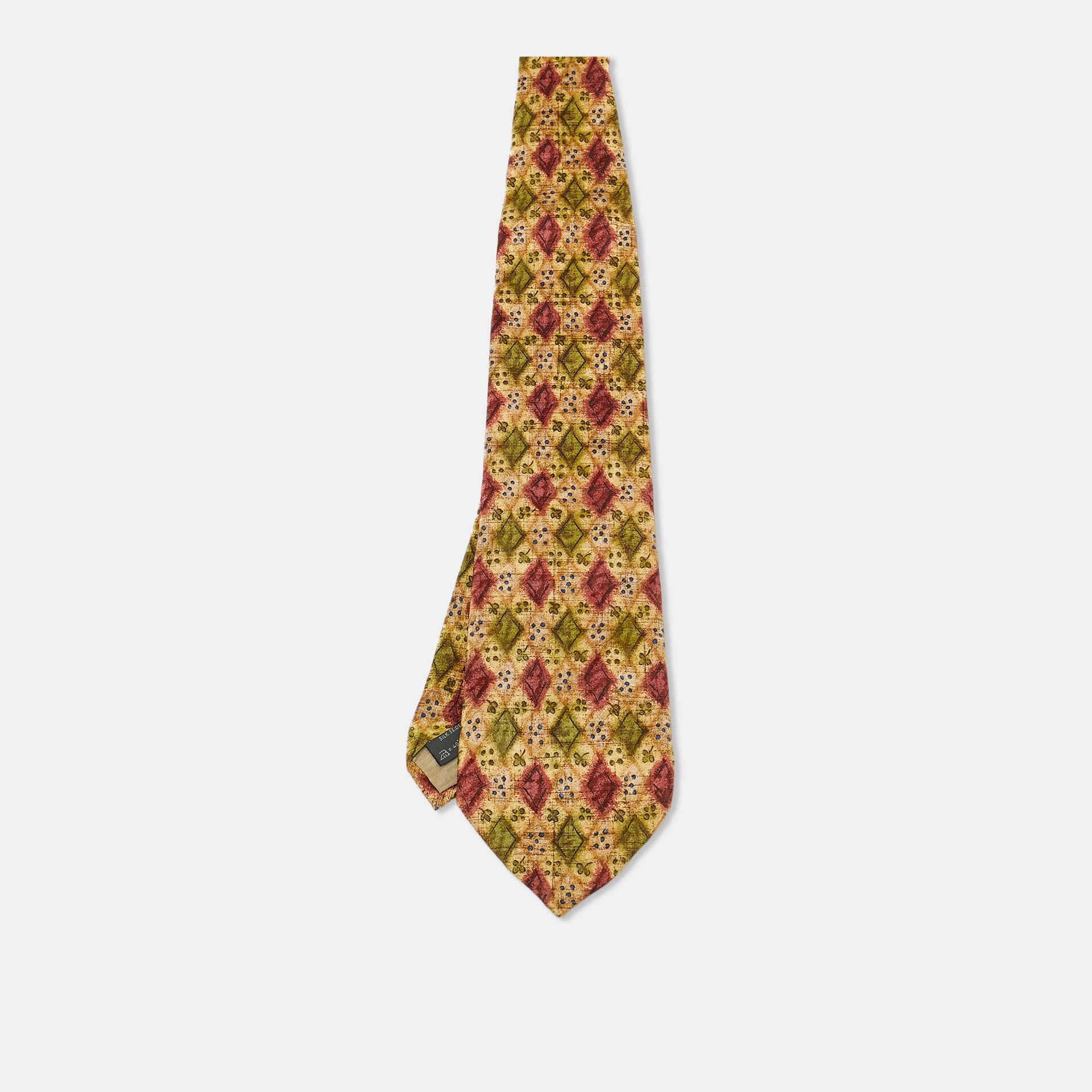 Ermenegildo Zegna Multicolor Printed Silk Traditional Tie