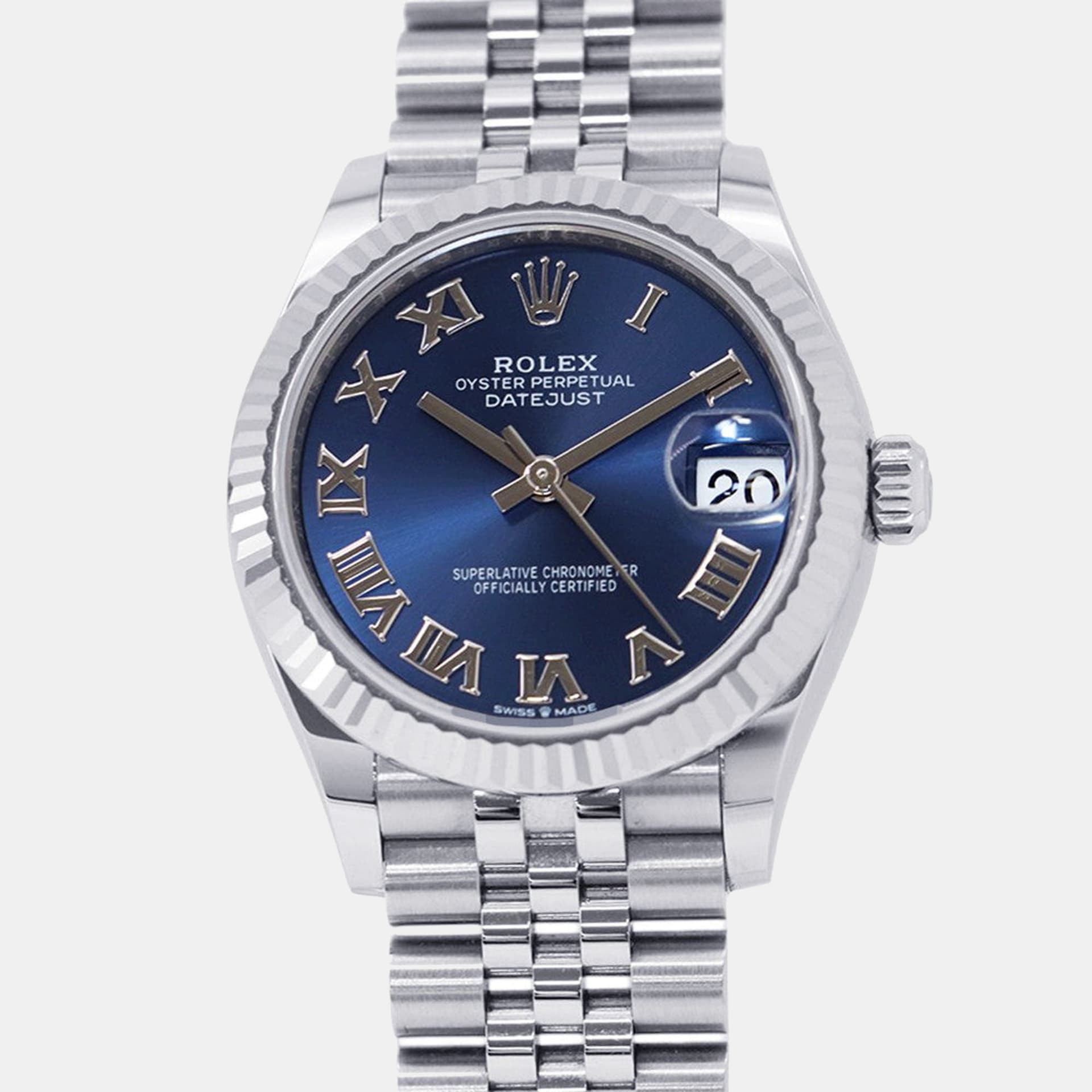 Rolex Datejust 278274 Blue Stainless Steel Automatic Men's Wristwatch 31mm