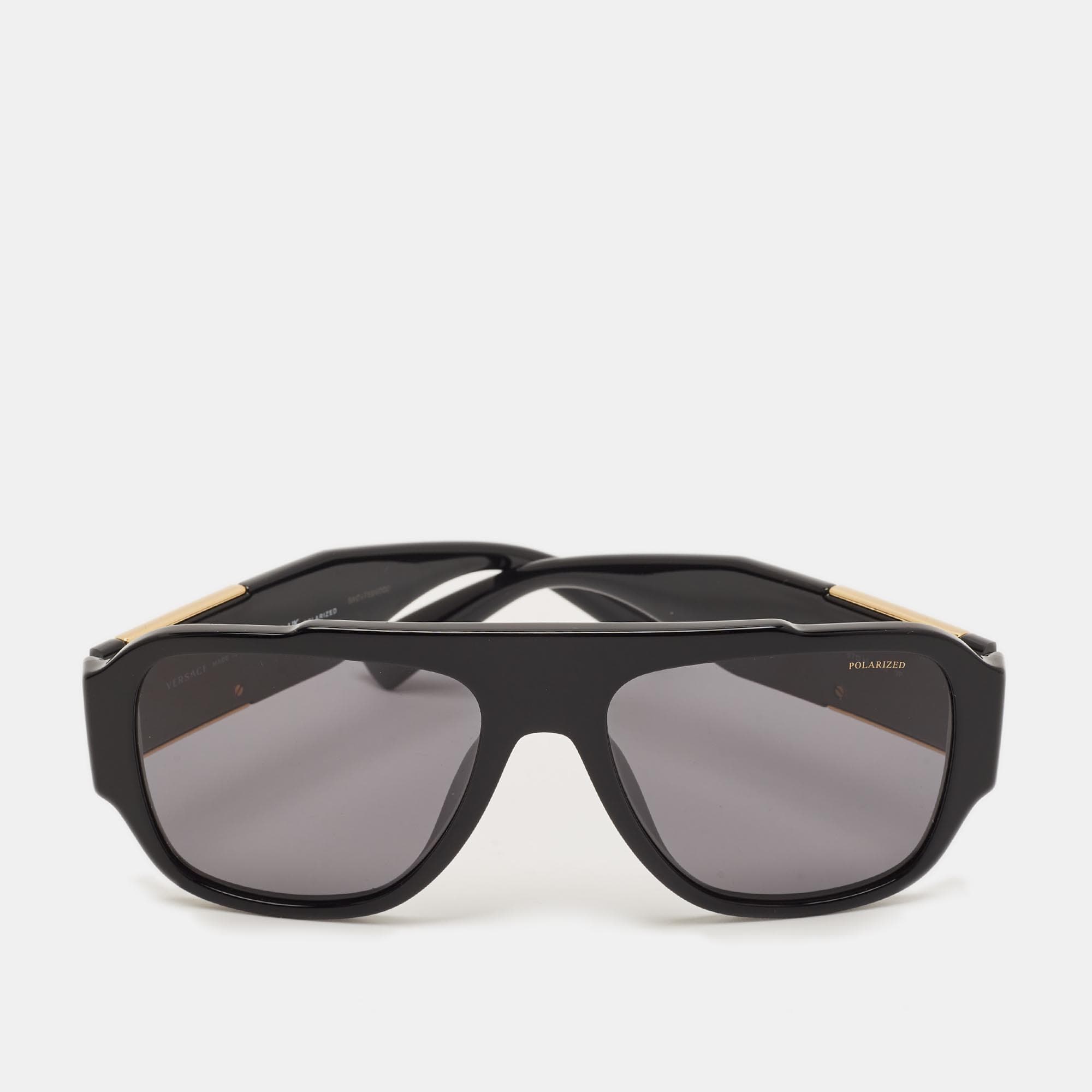 Versace Black MOD 4436 U Medusa Frame Sunglasses