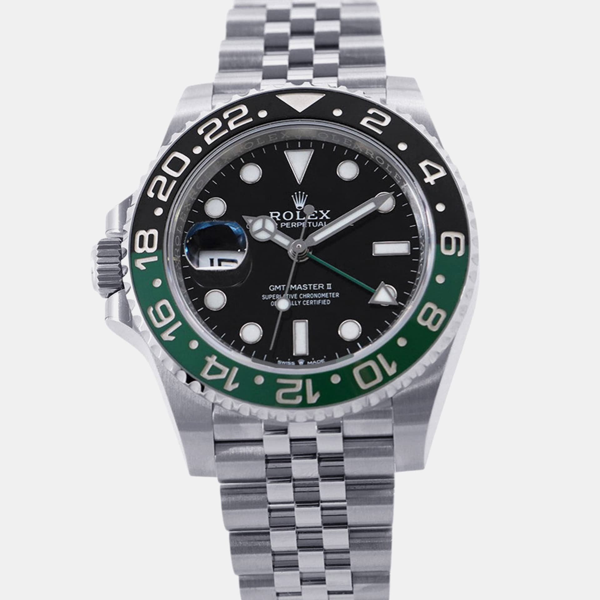 Rolex GMT-Master II 126720VTNR Automatic Black Dial Stainless Steel Men's Wristwatch 40 mm
