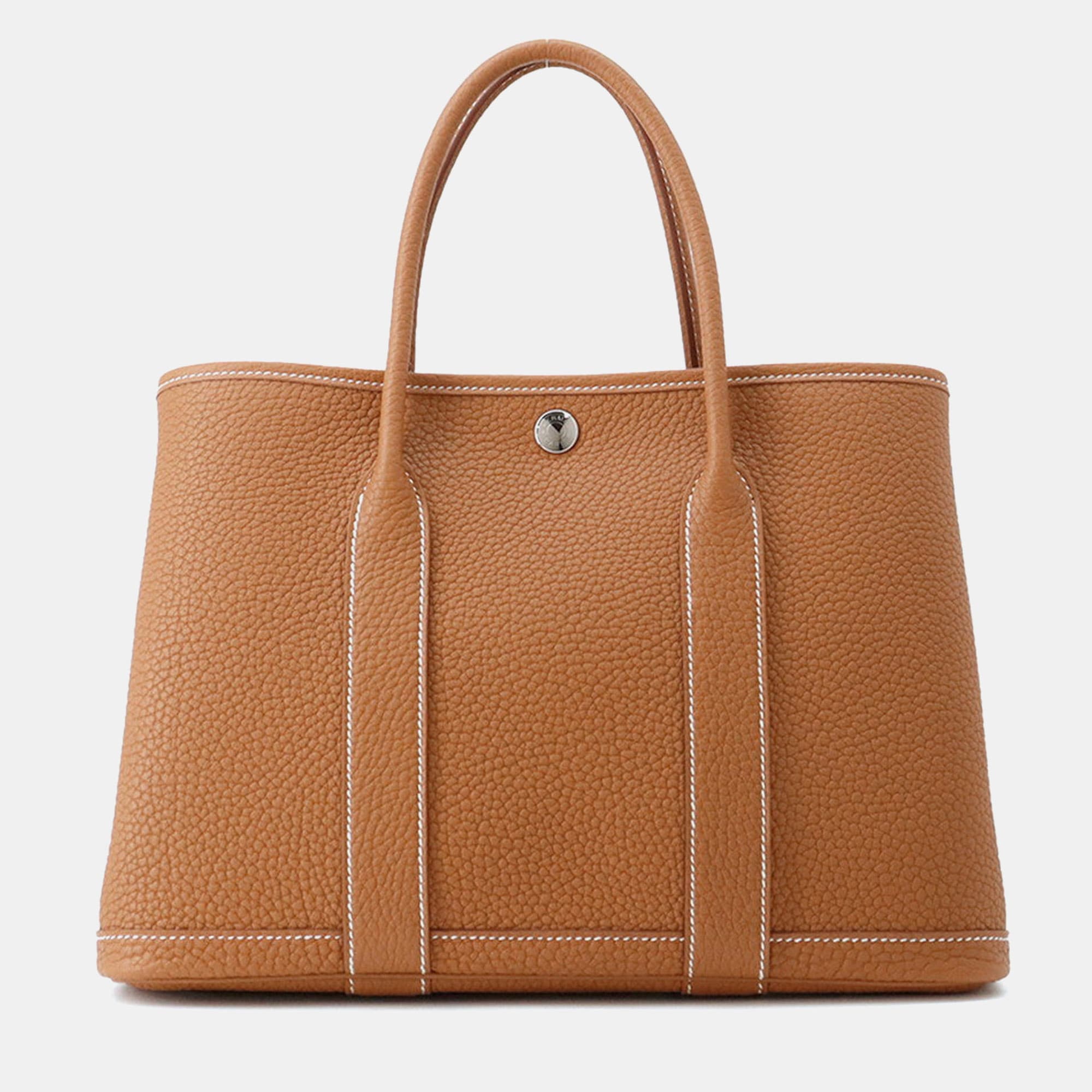 Hermes Garden Party Gold Negonda Leather Size Tpm