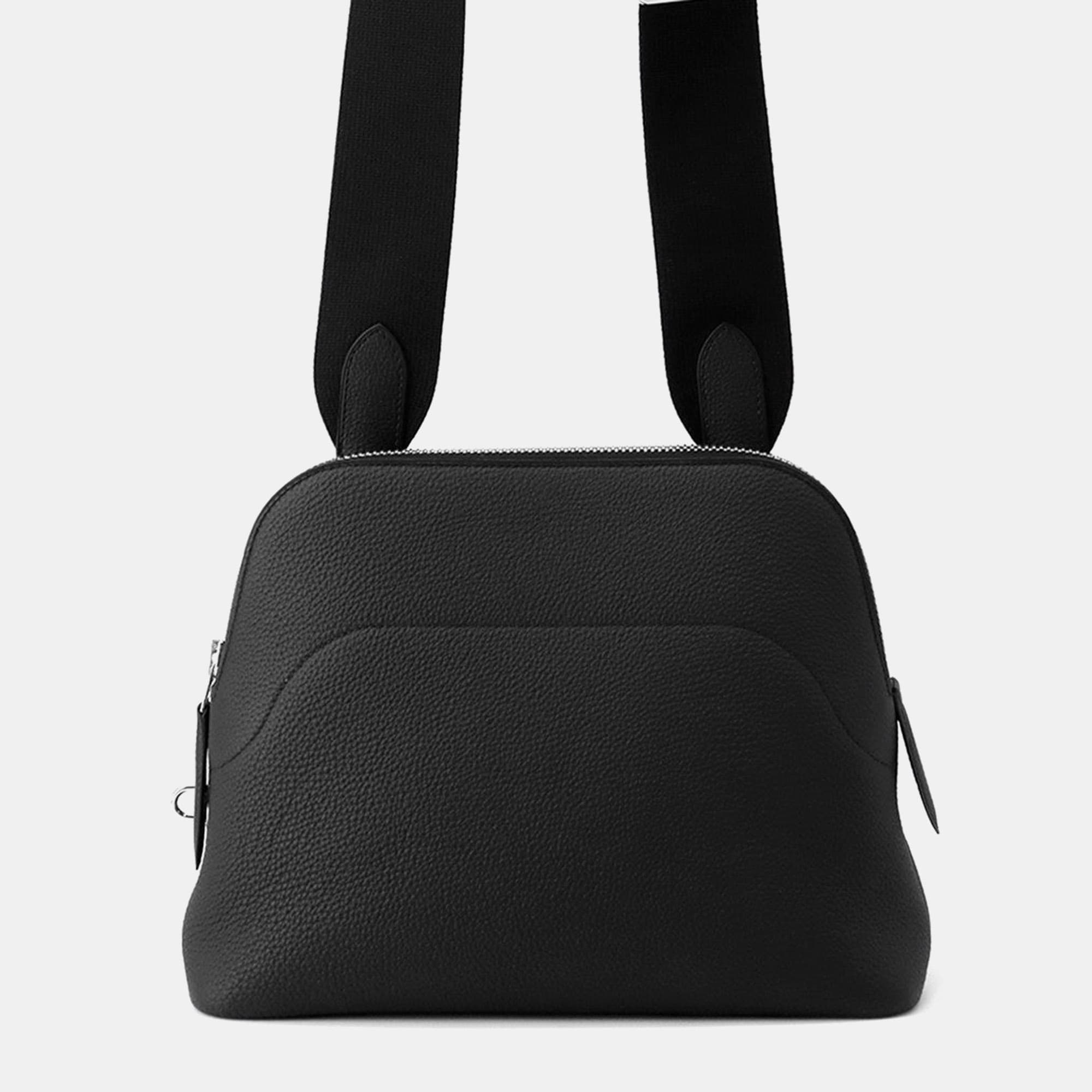 Hermes Bolide Messenger Black Togo Leather