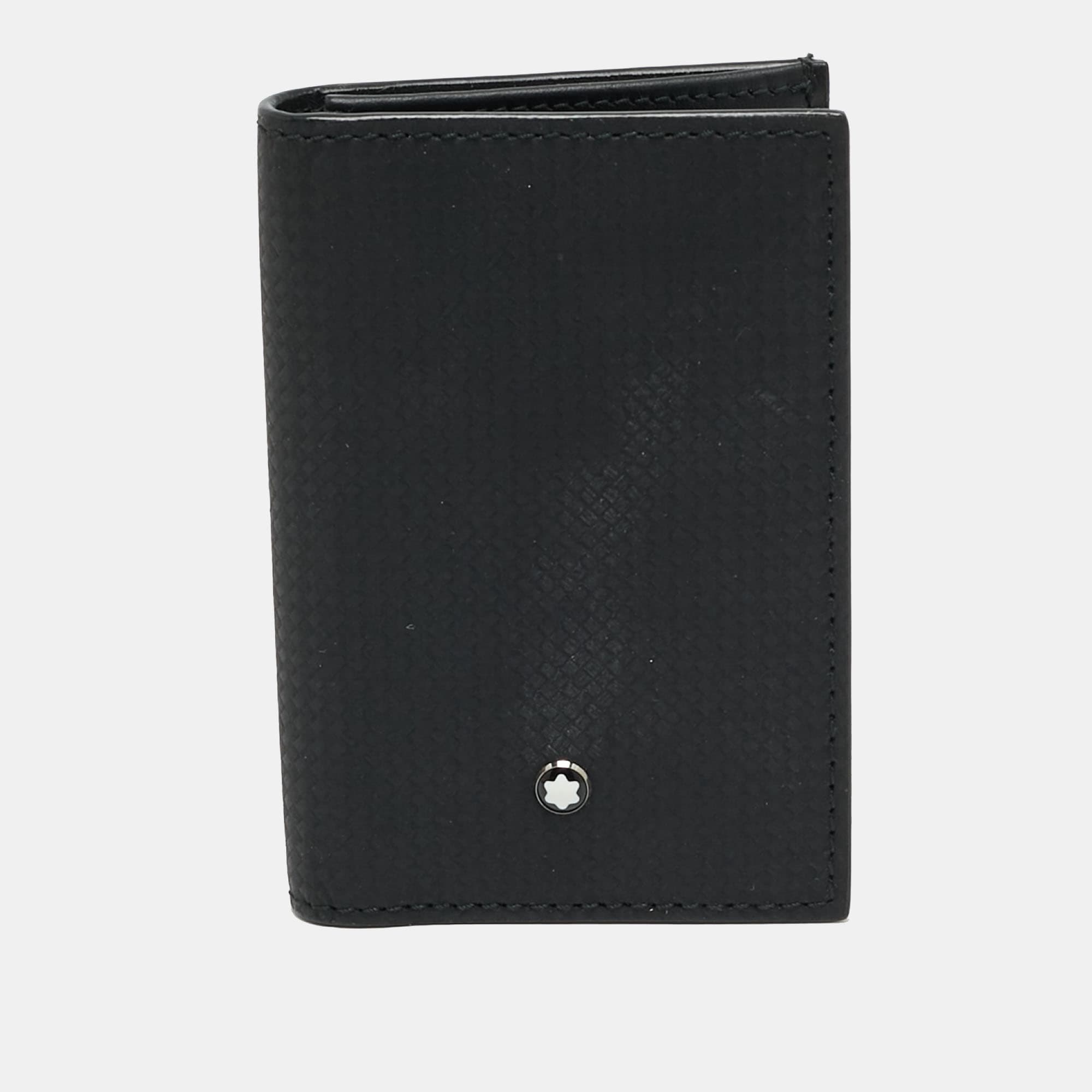Montblanc Extreme Black Leather Business Card Holder