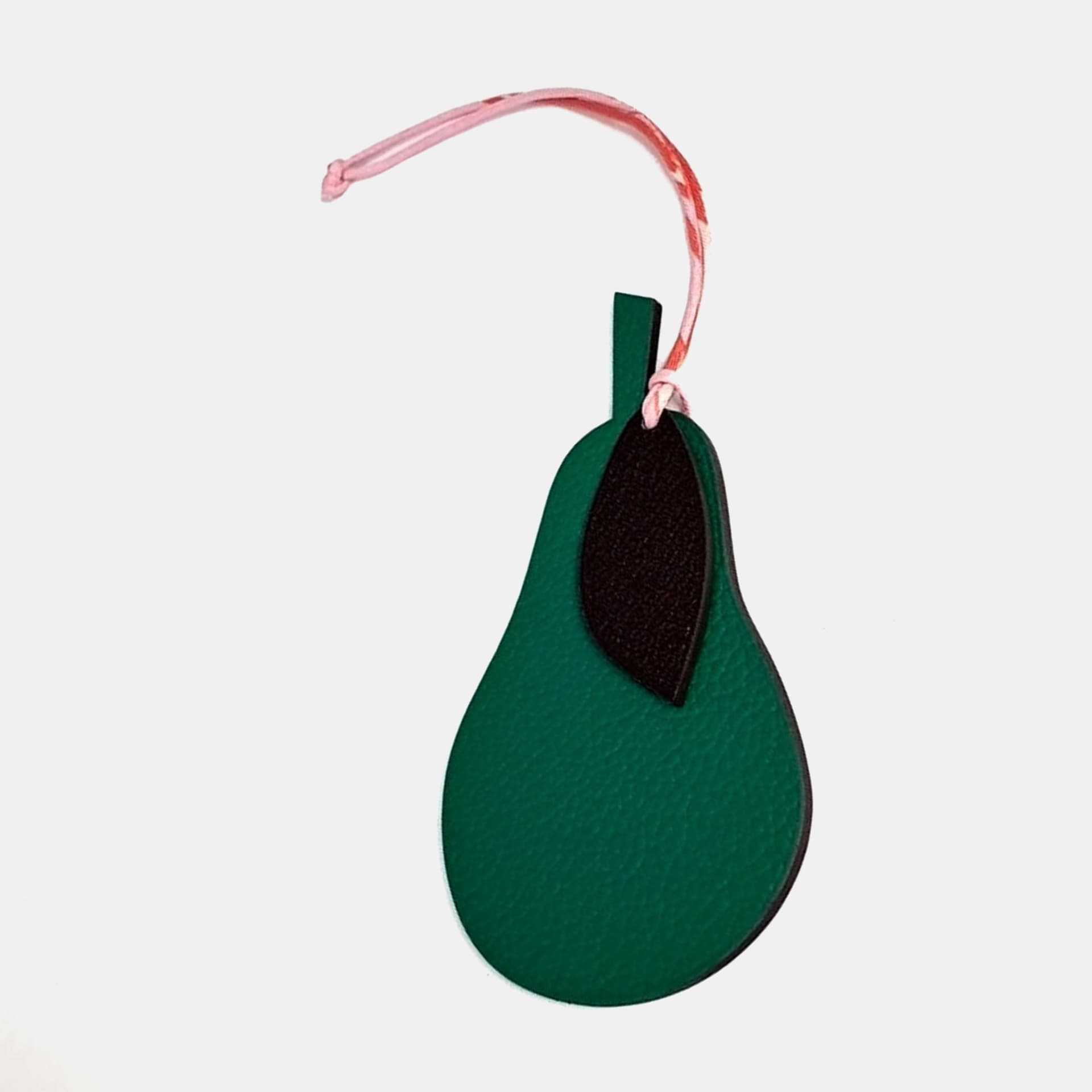 Hermes Leather Green Petit H Bag Charm
