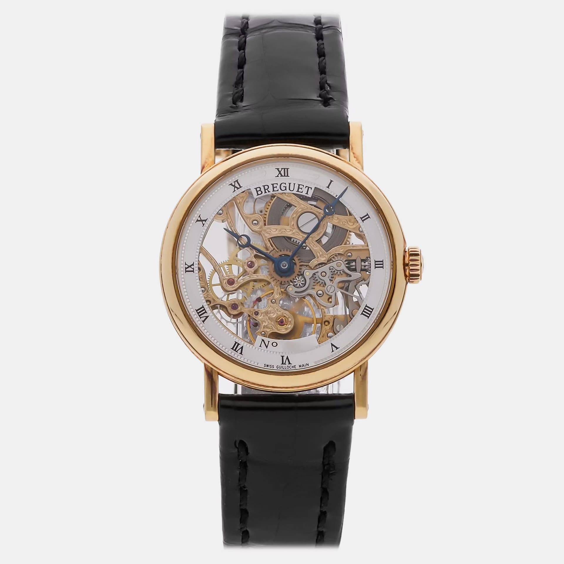 Breguet Classique 8735 Transparent Manual Winding Women's Wristwatch 26mm