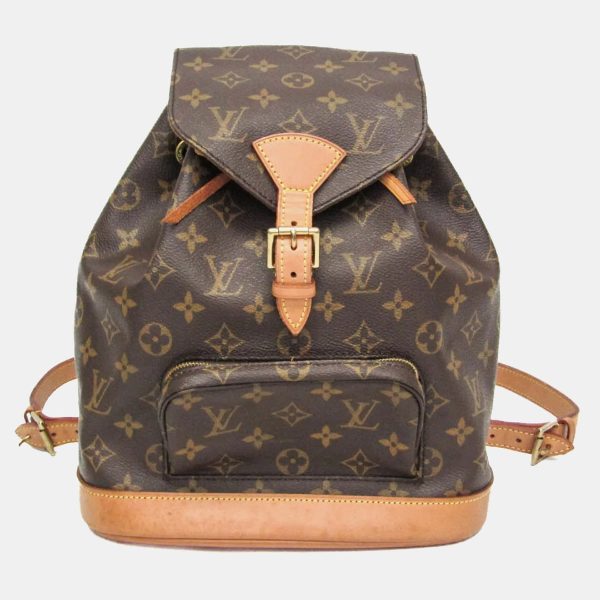 Louis Vuitton Montsouris MM Brown Monogram Canvas Backpack Bag