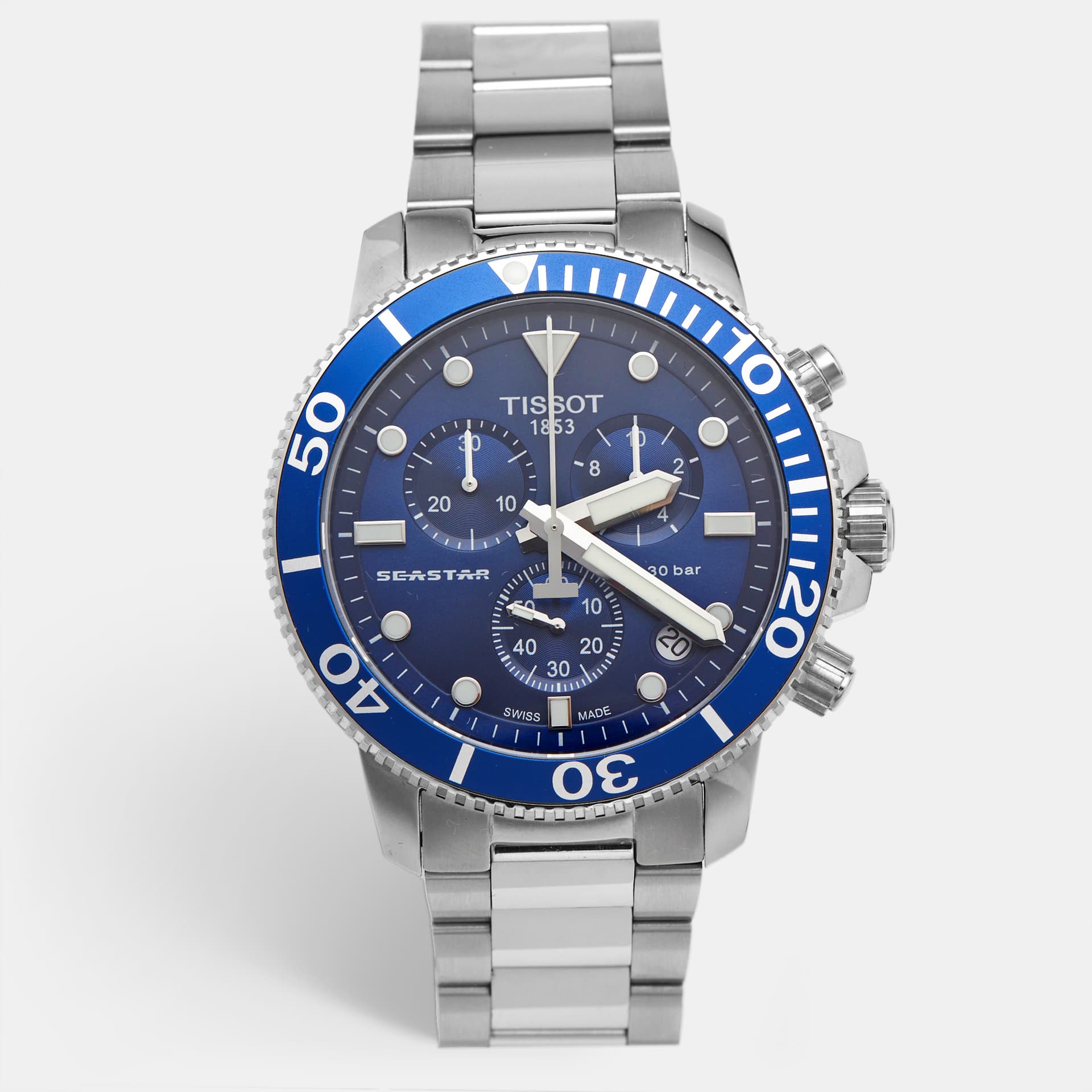 Tissot Seastar 1000 T120.417.11.041.00 Blue Dial Stainless Steel Men's Wristwatch 45.50mm