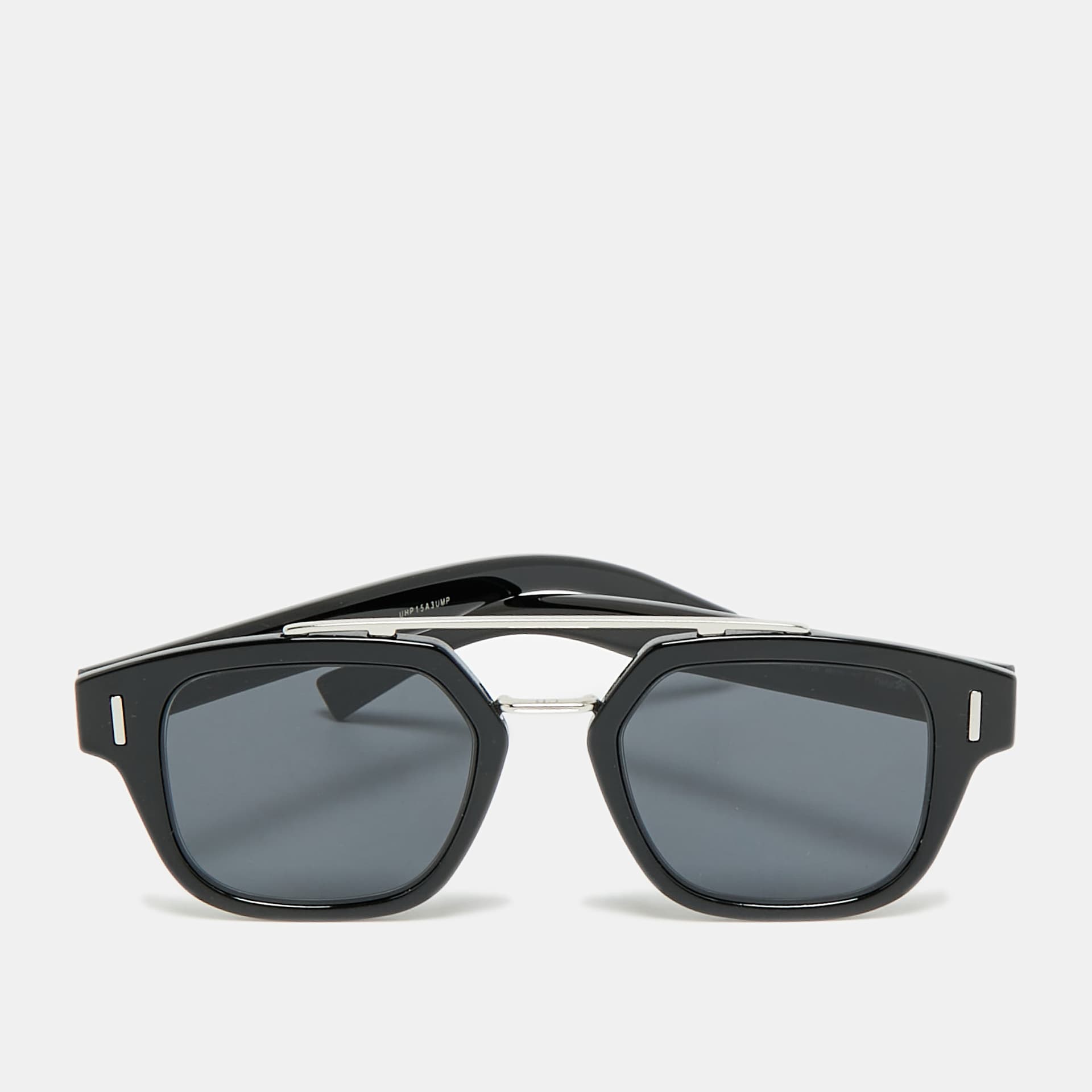 Dior Homme Black/Silver Fraction Tone 8072K Aviator Sunglasses