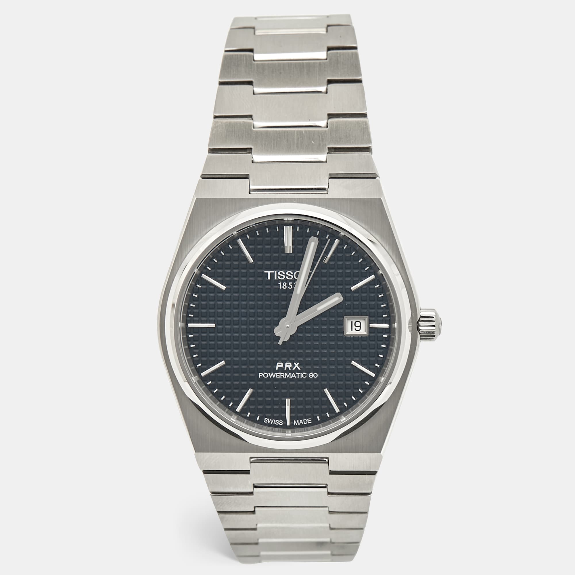 Tissot PRX Powermatic 80 T137.407.11.041.00 Blue Dial Stainless Steel Men's Wristwatch 40 mm