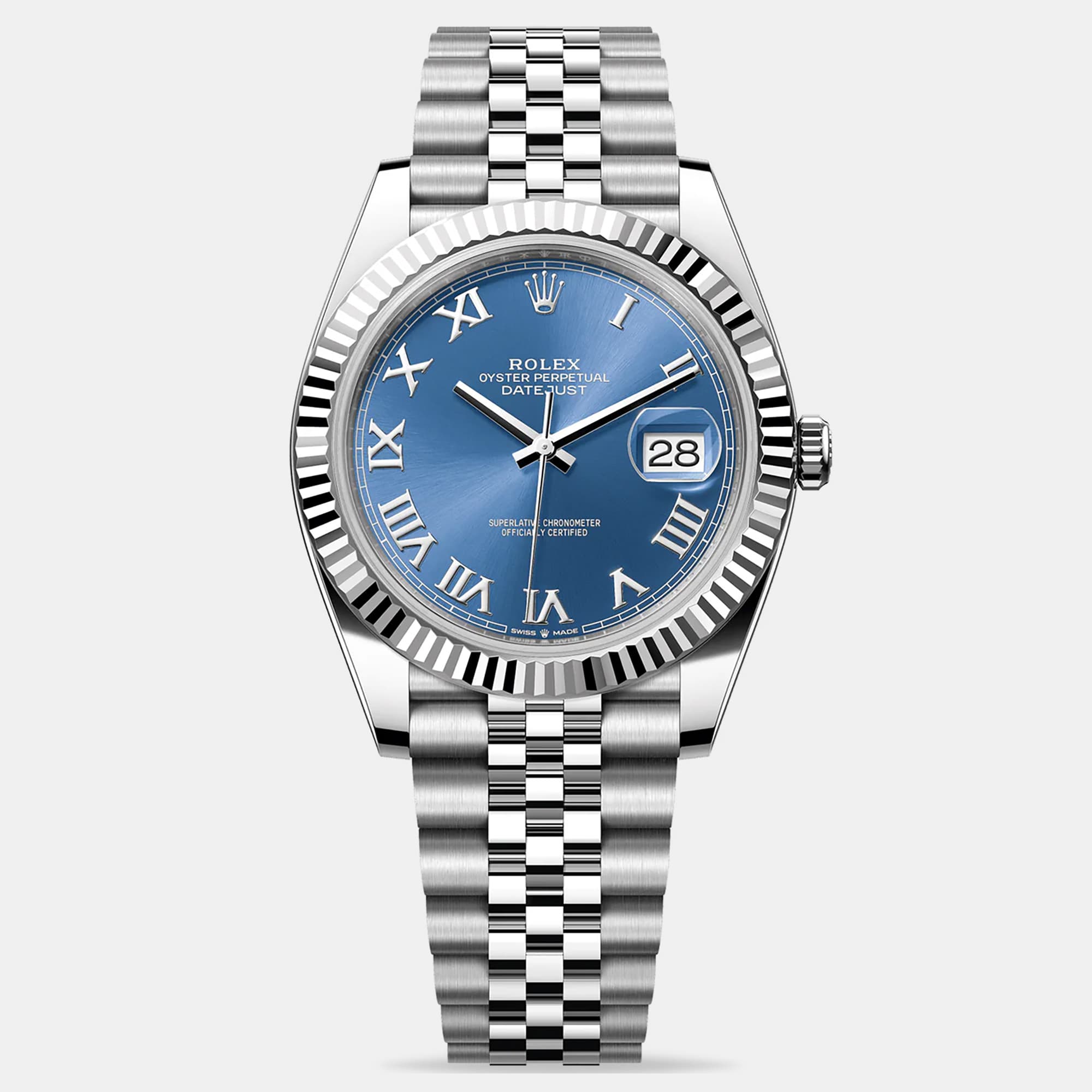 Rolex Datejust 126334-0026 Blue Roman Men's Wristwatch 41mm