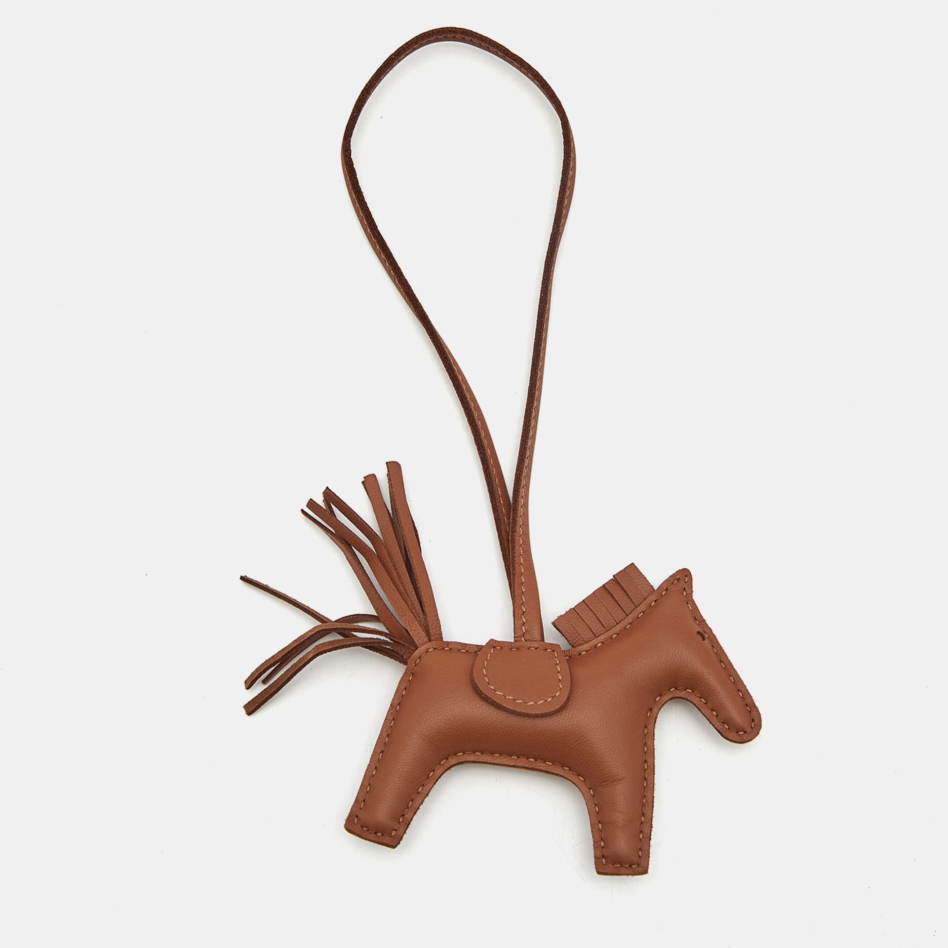 Hermes GriGri Rodeo PM Bag Charm Gold Milo Leather