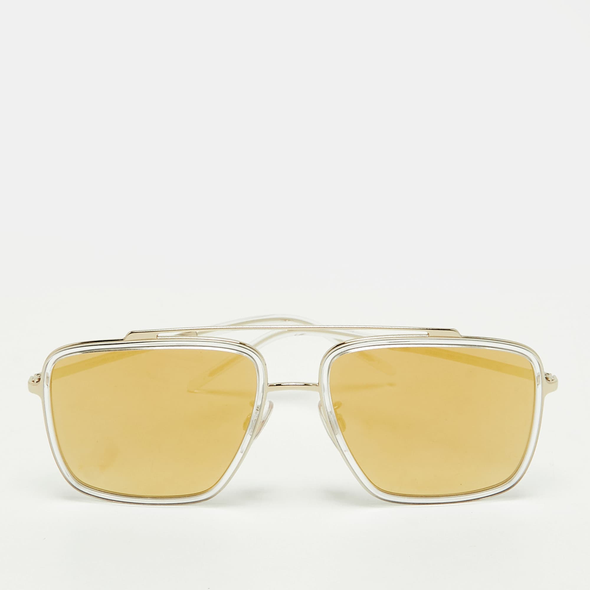 Dolce & Gabbana Gold DG2220 Square Sunglasses