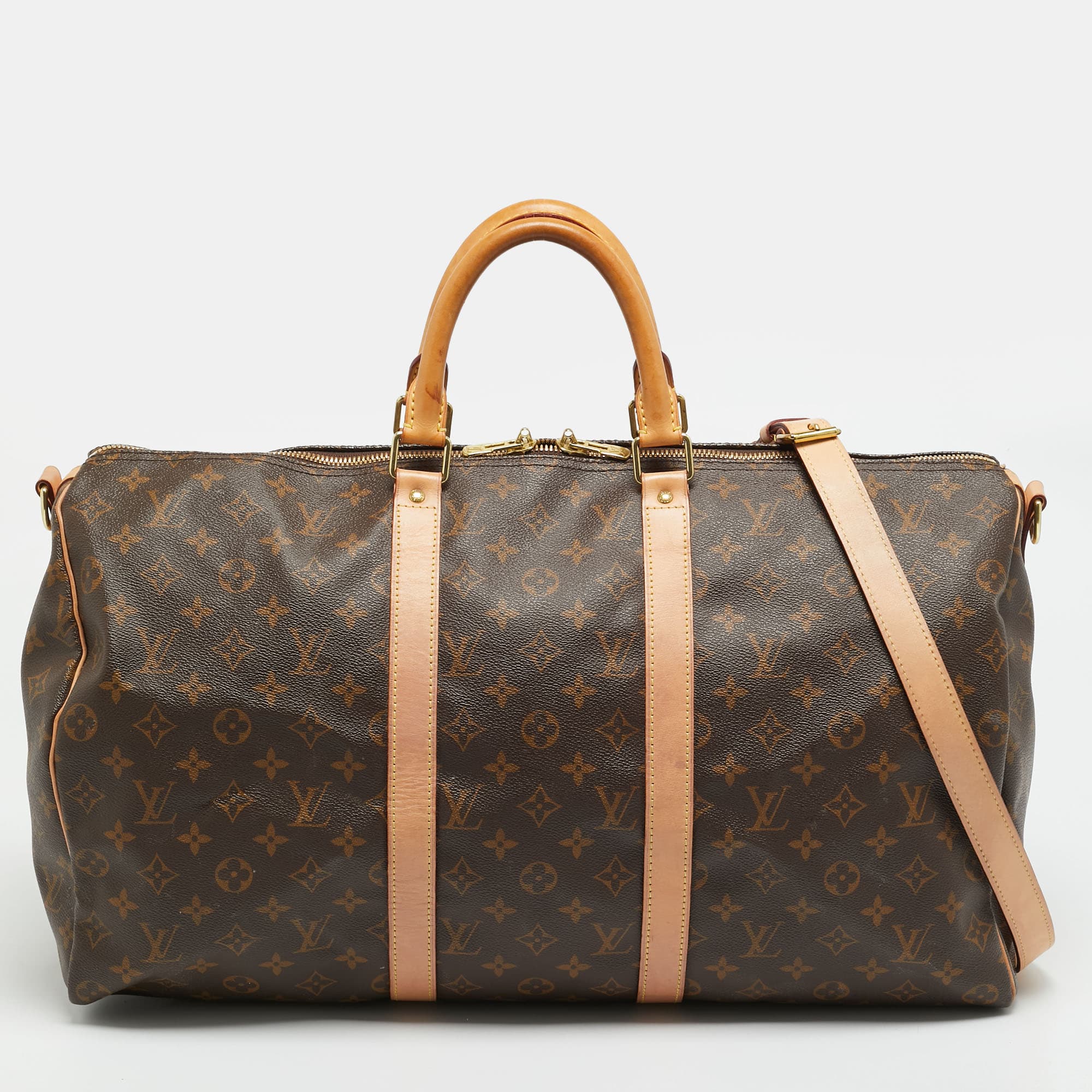 Louis Vuitton Keepall Bandouliere 50 Monogram Canvas Duffel Bag