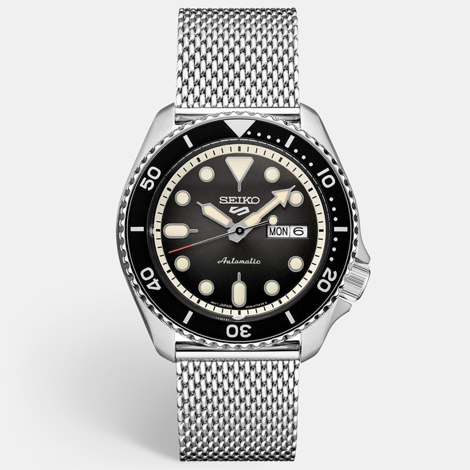 Seiko 5 Sport SRPD73K1 Black Stainless Steel Men's Wristwatch 42.50 mm