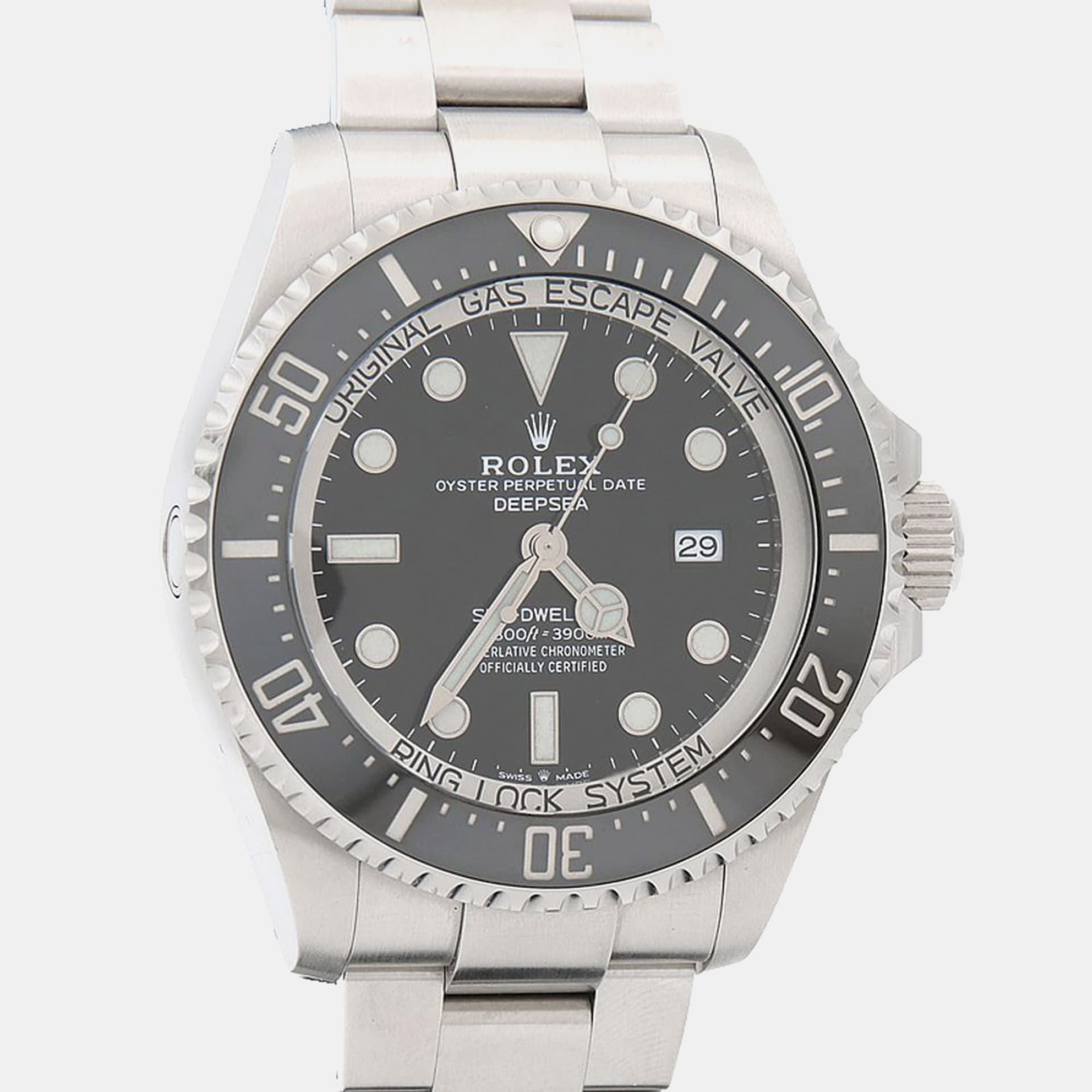 Rolex Sea-Dweller Deepsea 126660 Black Stainless Steel Men Wristwatch 44mm