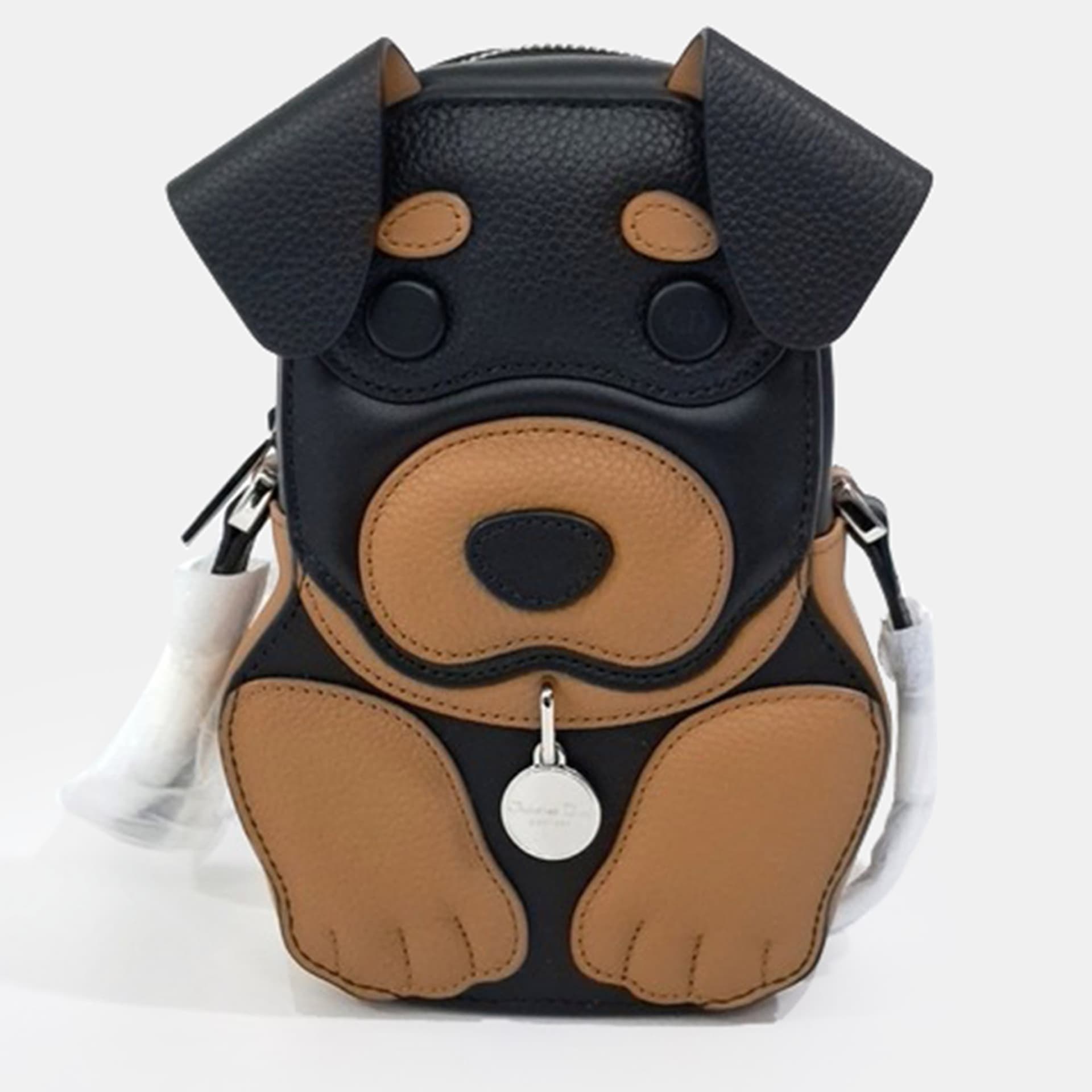 Dior Black Brown Leather Dior Homme Barbie Mini Crossbody Bag