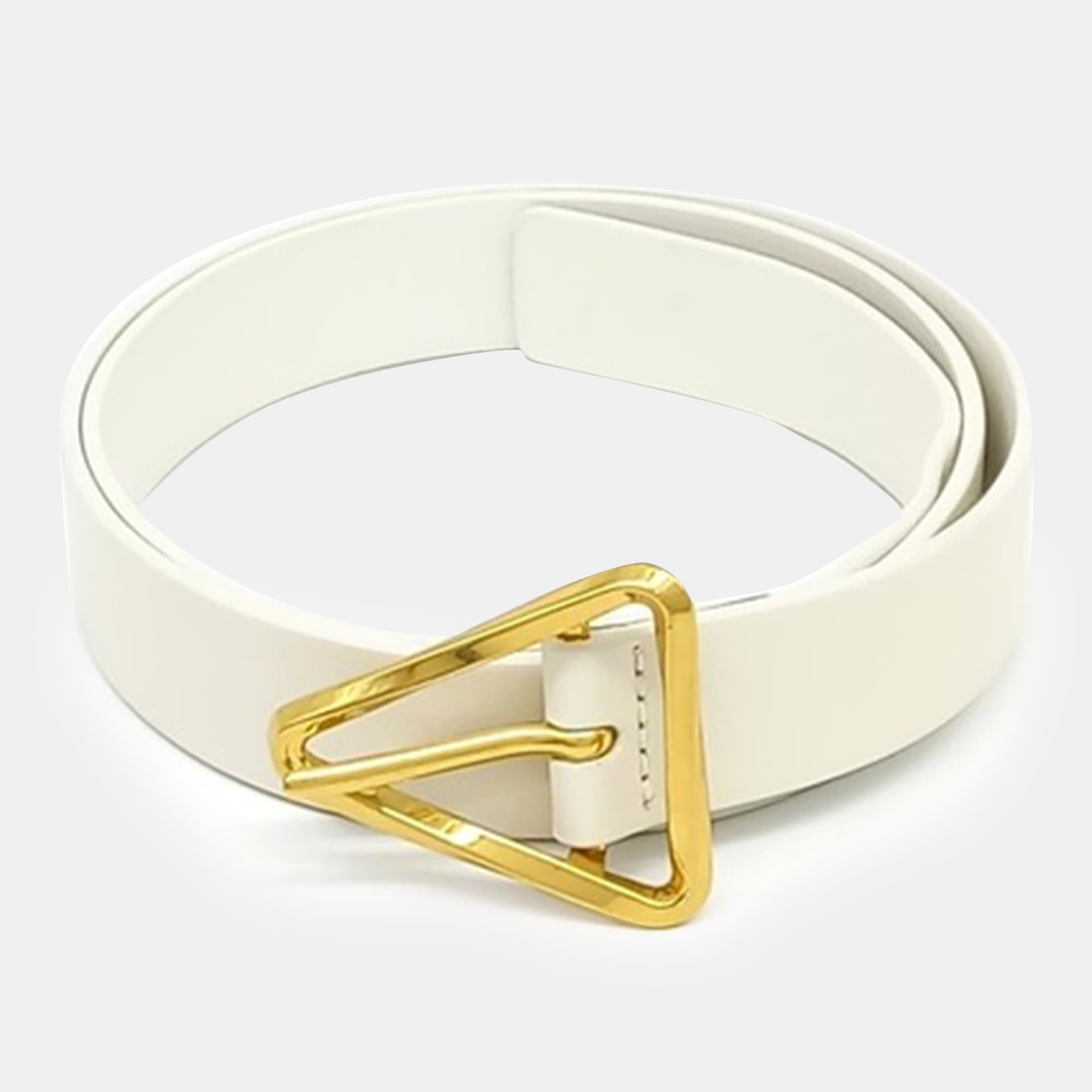 Bottega Veneta White Leather belt