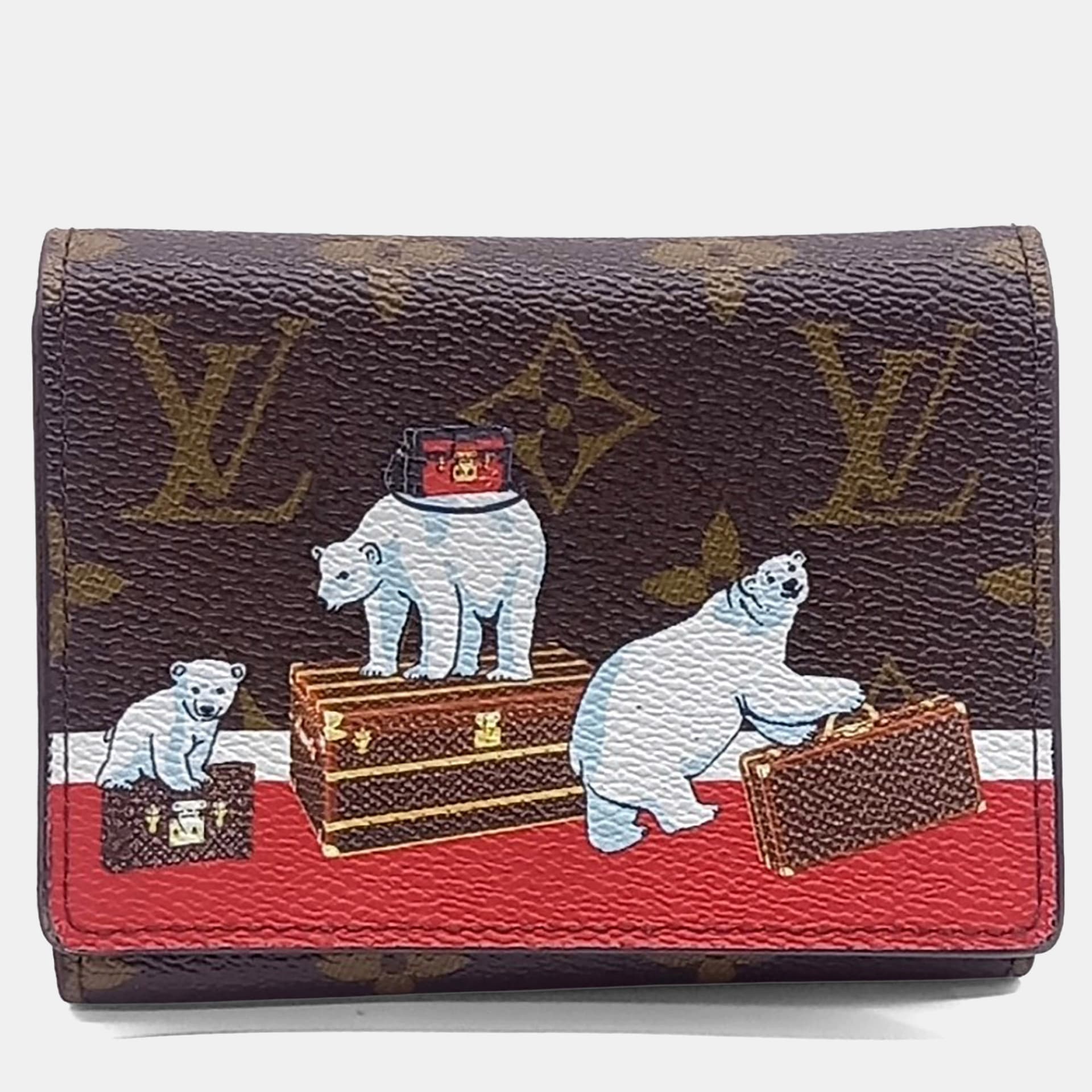 Louis Vuitton Victorine PM Brown Monogram Canvas Wallet Bag