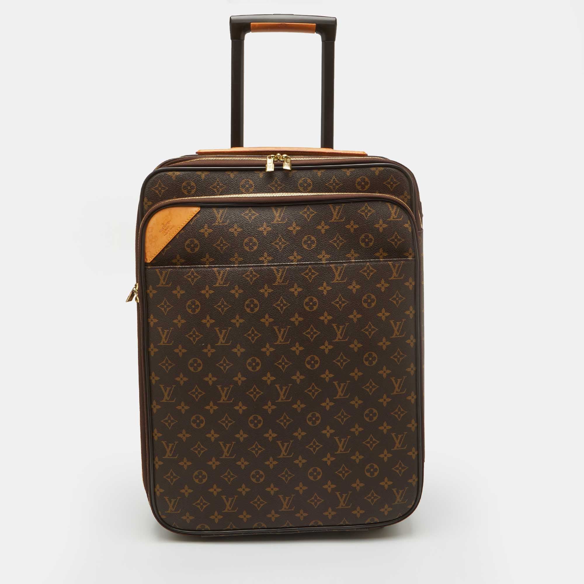 Louis Vuitton Pegase 55 Monogram Canvas Suitcase