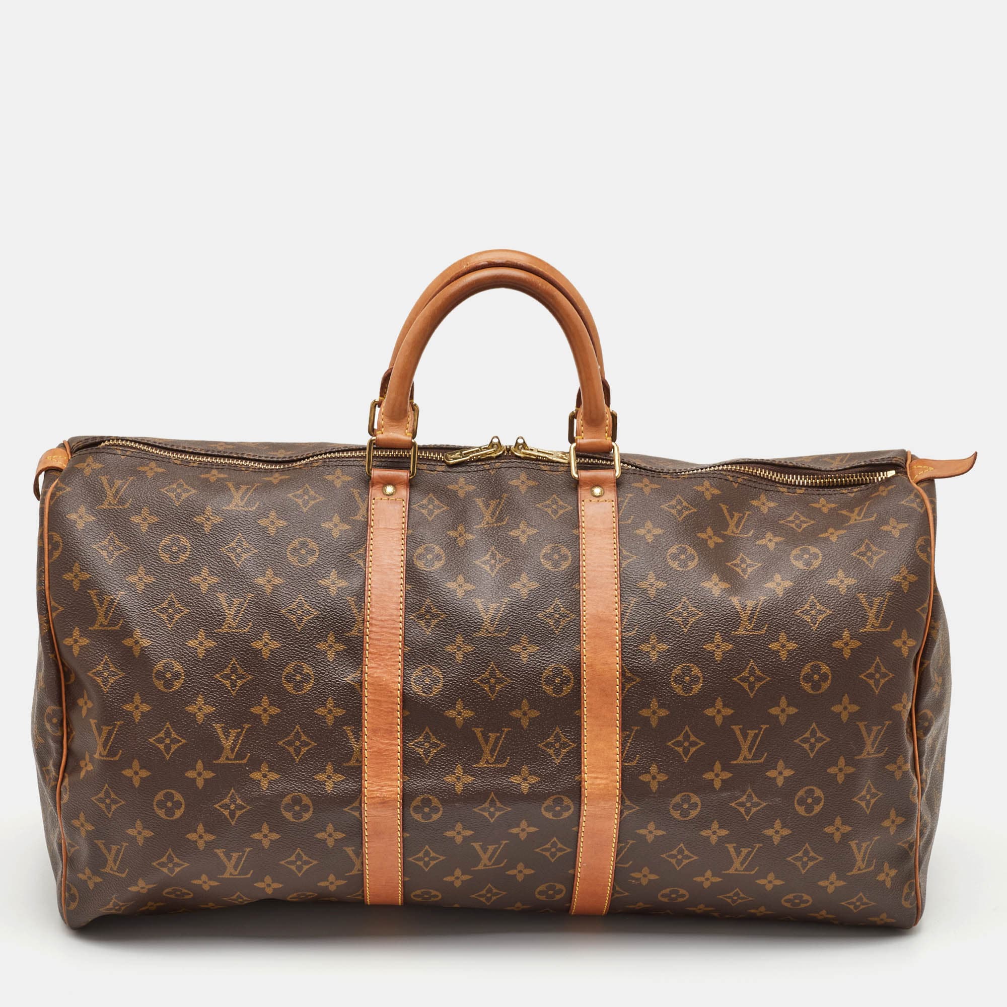 Louis Vuitton Keepall 55 Monogram Canvas Bag