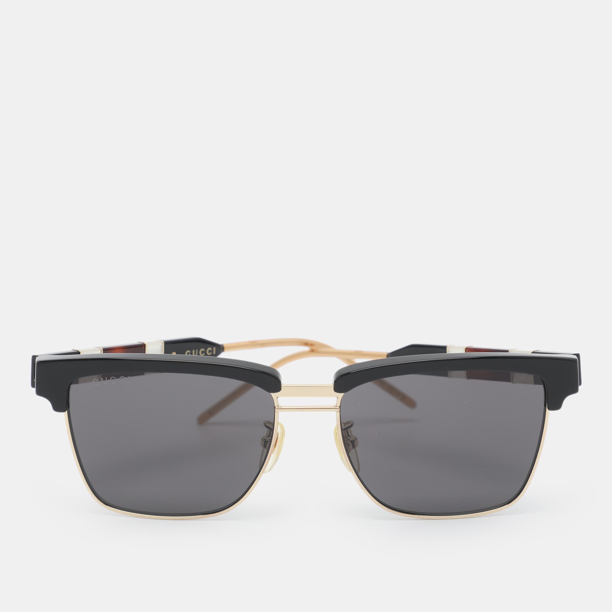 Gucci Black/Gold Acetate GG0603S Sunglasses