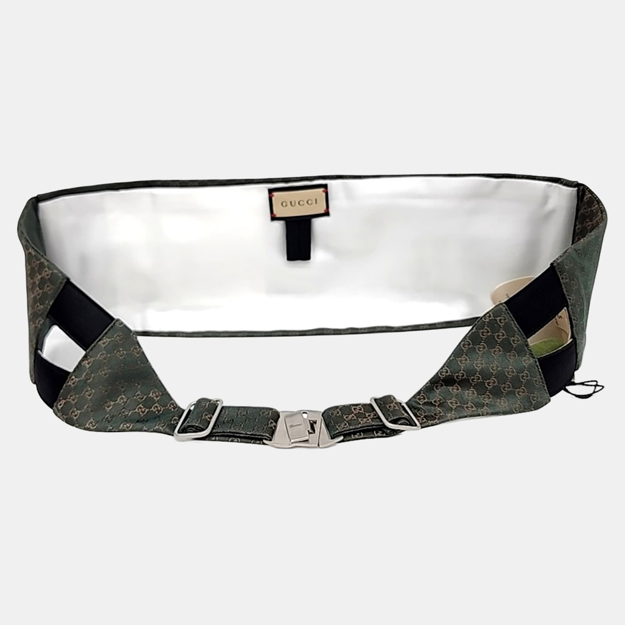 Gucci Green/Multicolor Silk Bow Tie