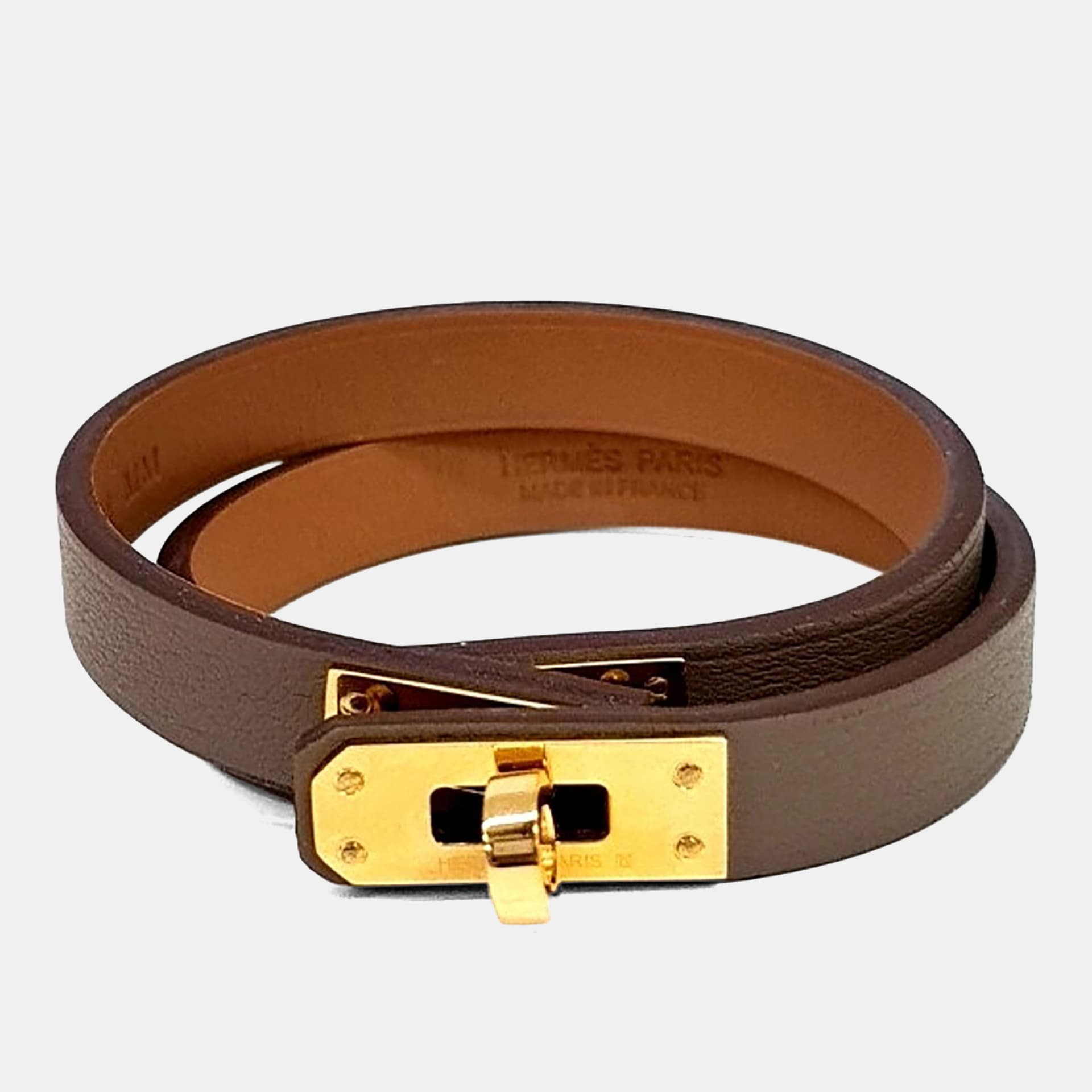 Herm&egrave;s Mini Kelly Double Tour Bracelet (G)