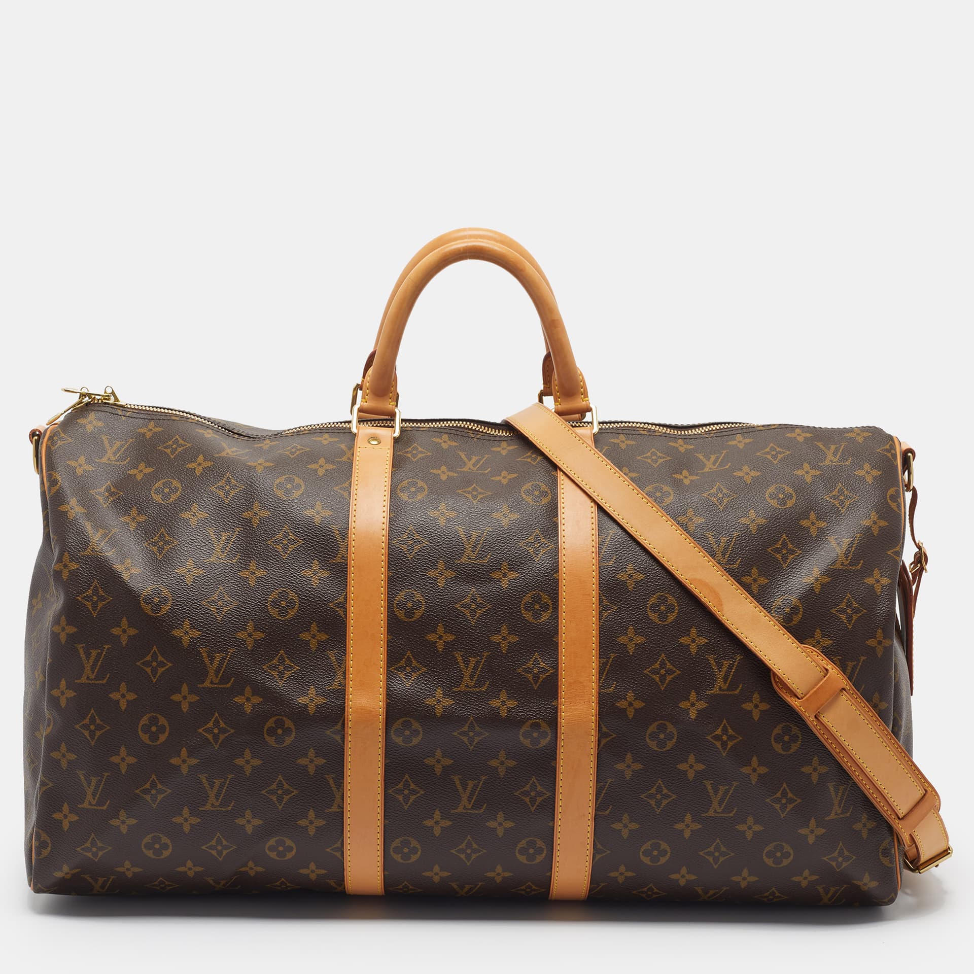 Louis Vuitton Keepall Bandouliere 55 Monogram Canvas Duffel Bag