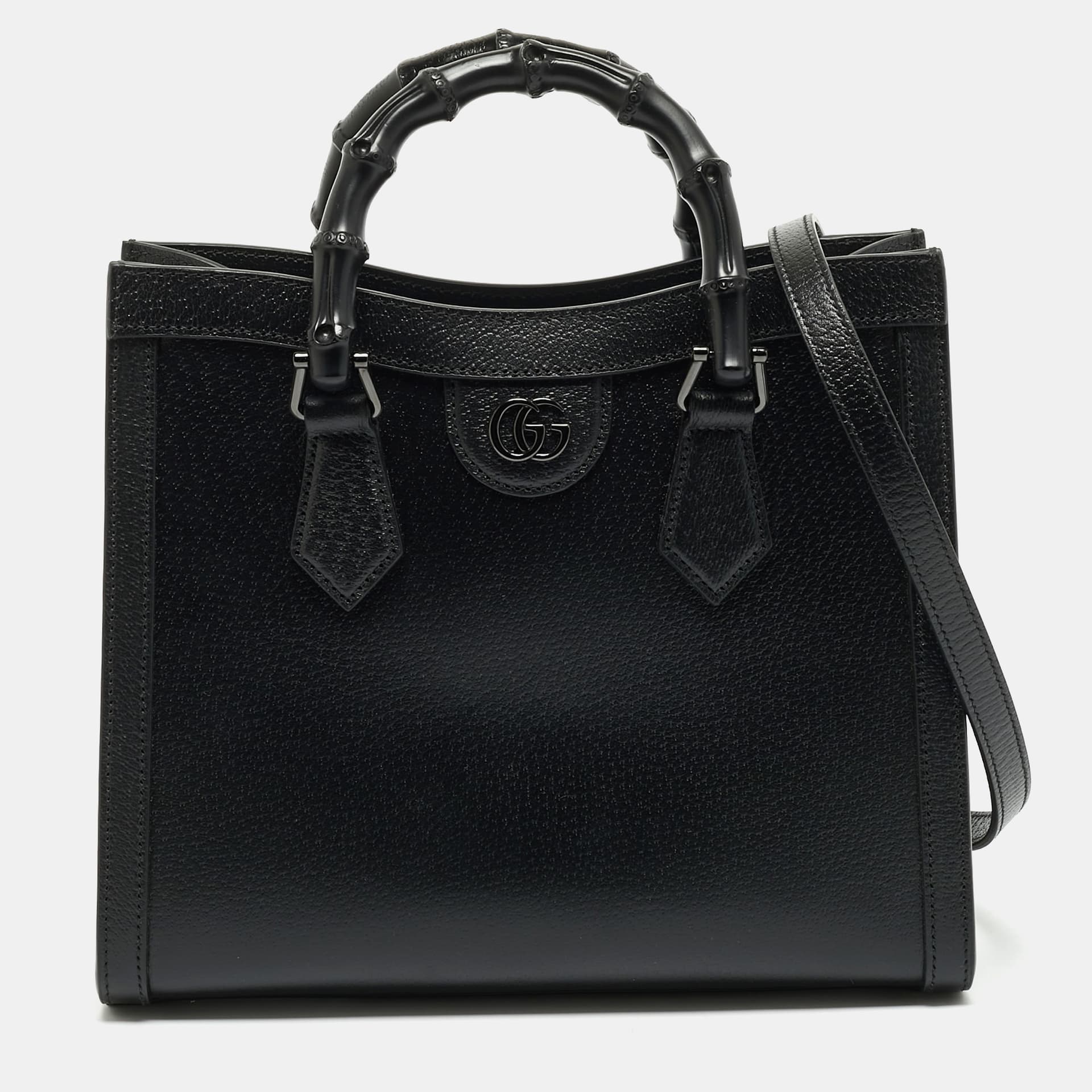 Gucci Diana Small Black Leather Tote